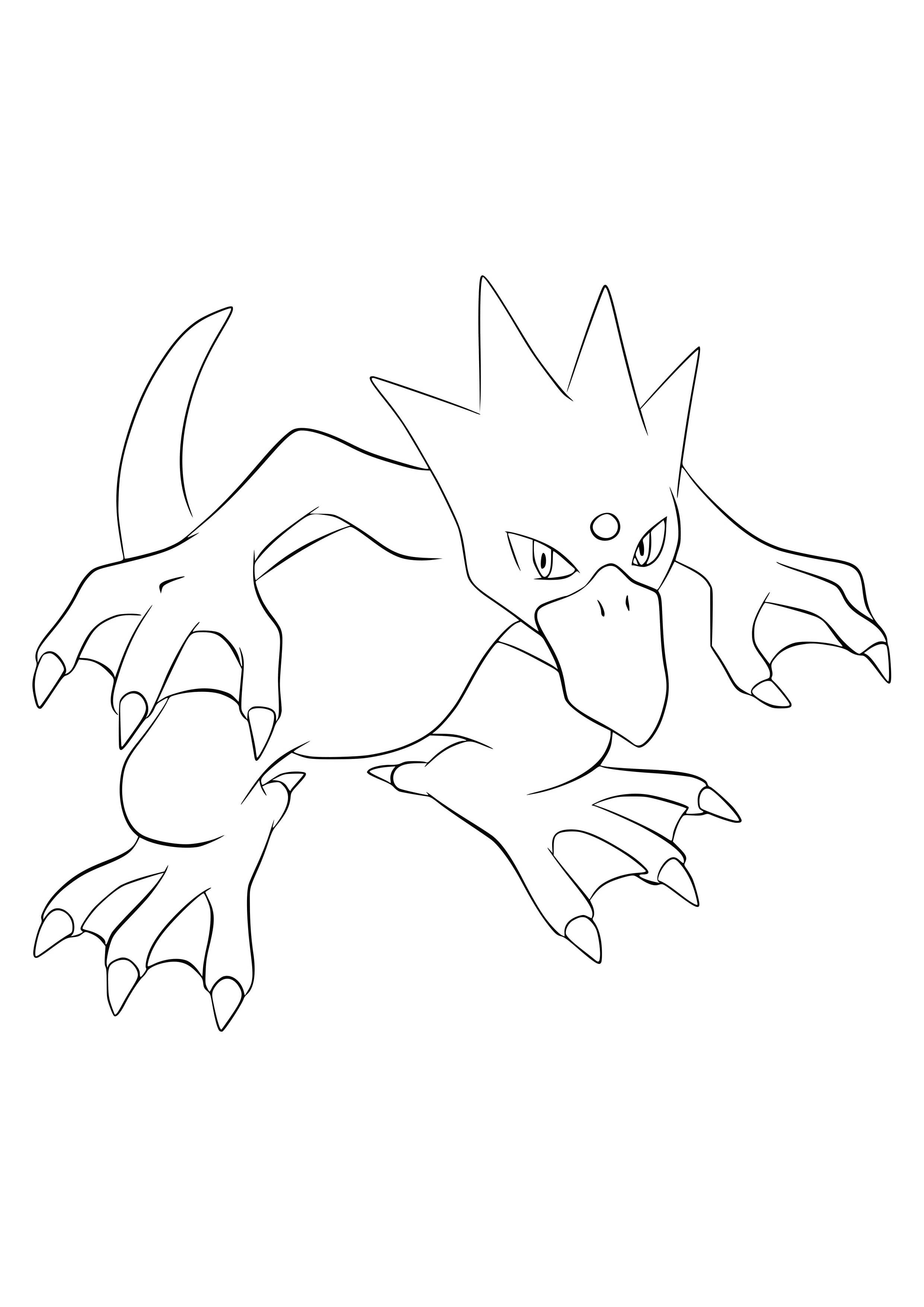 Coloriage Akwakwak (A4) à imprimer