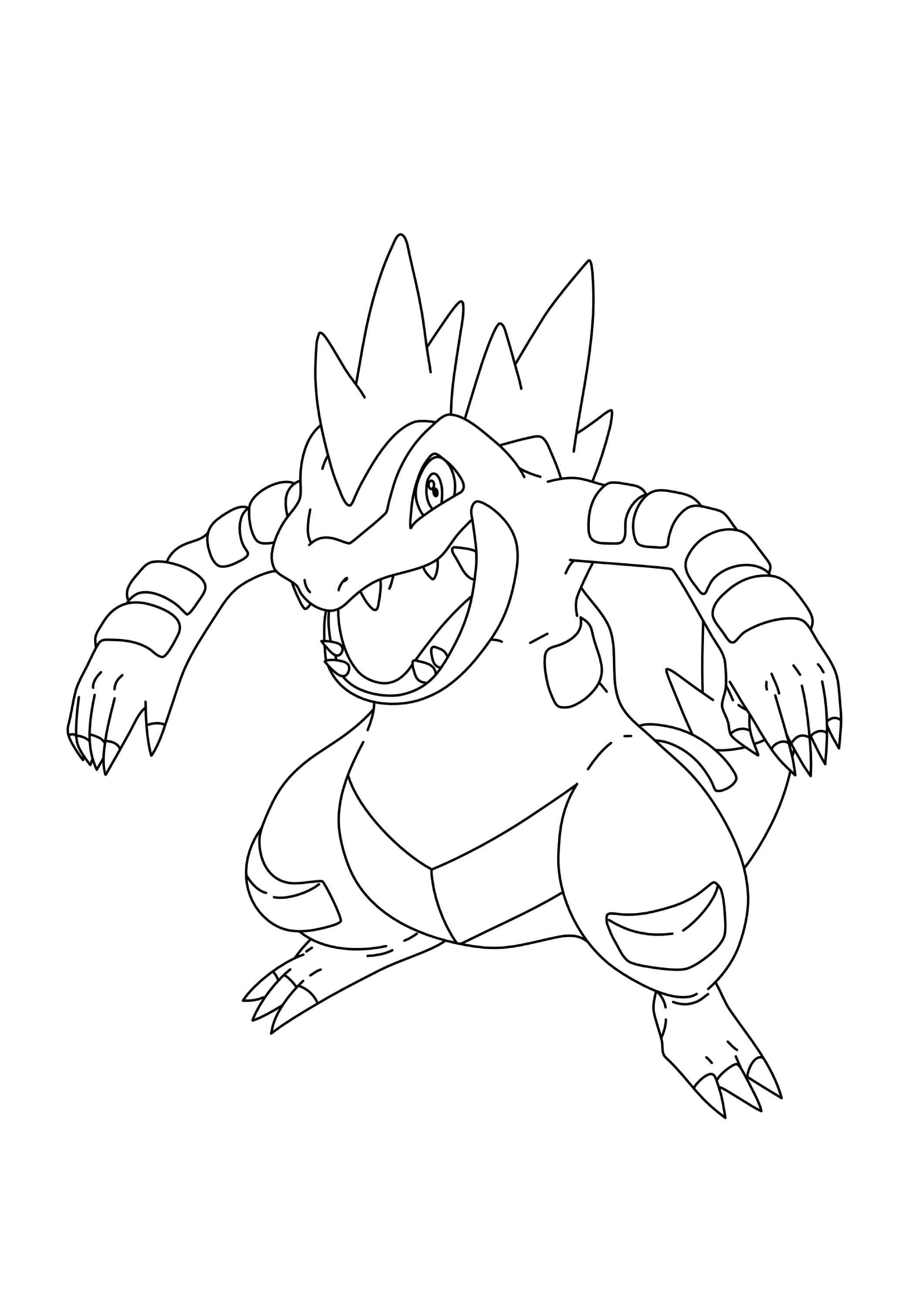 Coloriage Aligatueur (A4) à imprimer