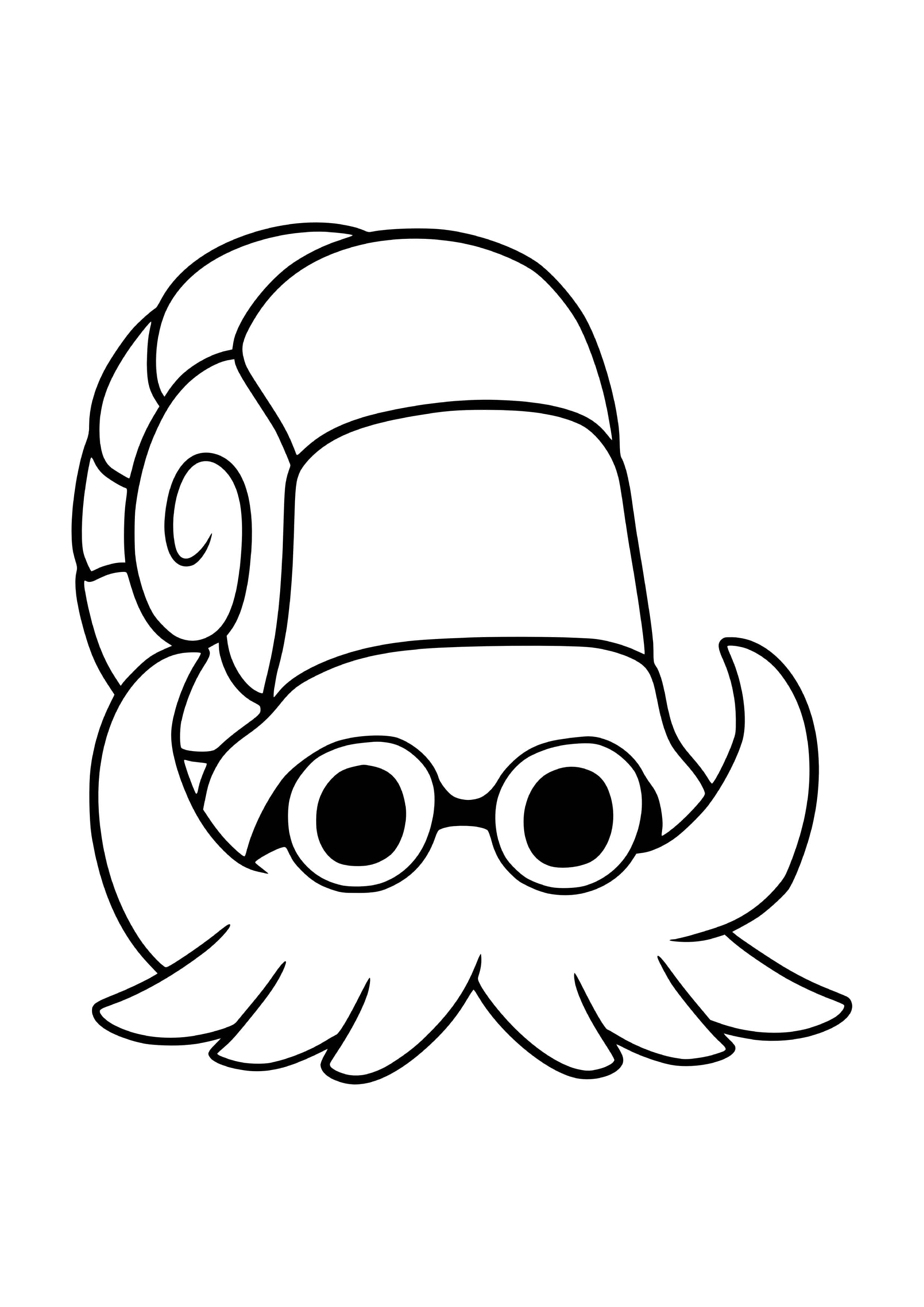 Coloriage Amonita (A4) à imprimer