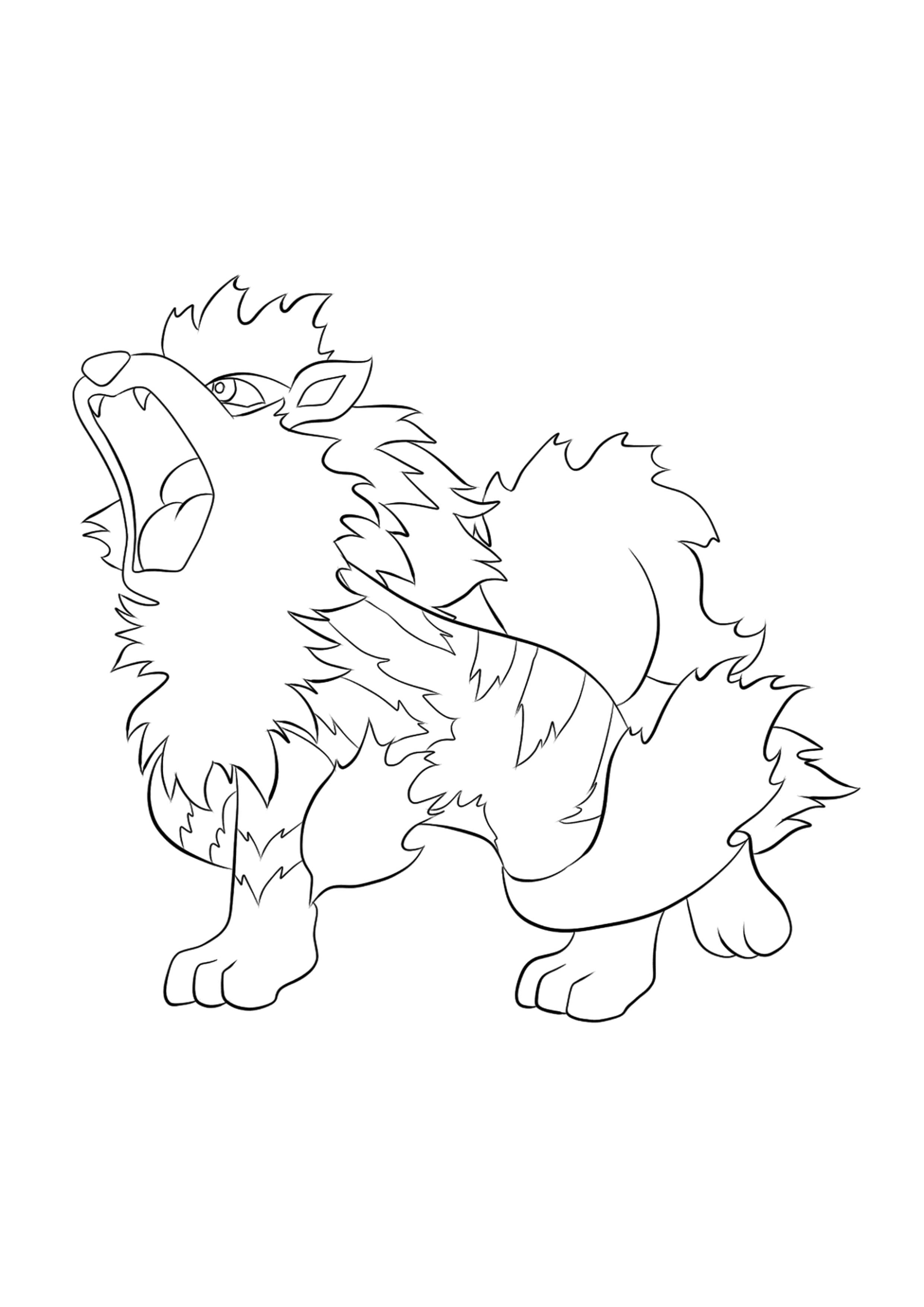 Coloriage Arcanin (A4) à imprimer