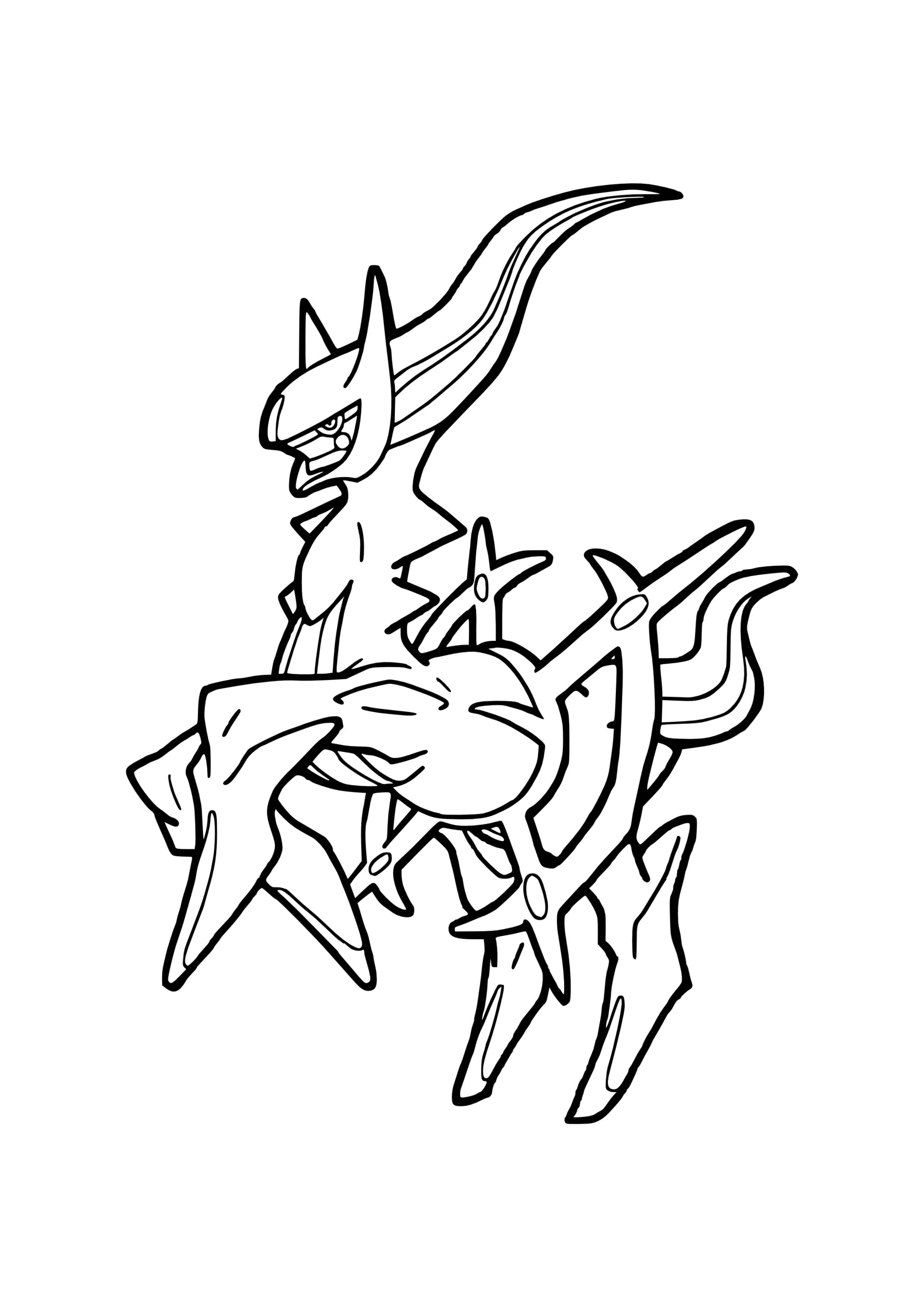 Coloriage Arceus (A4) à imprimer