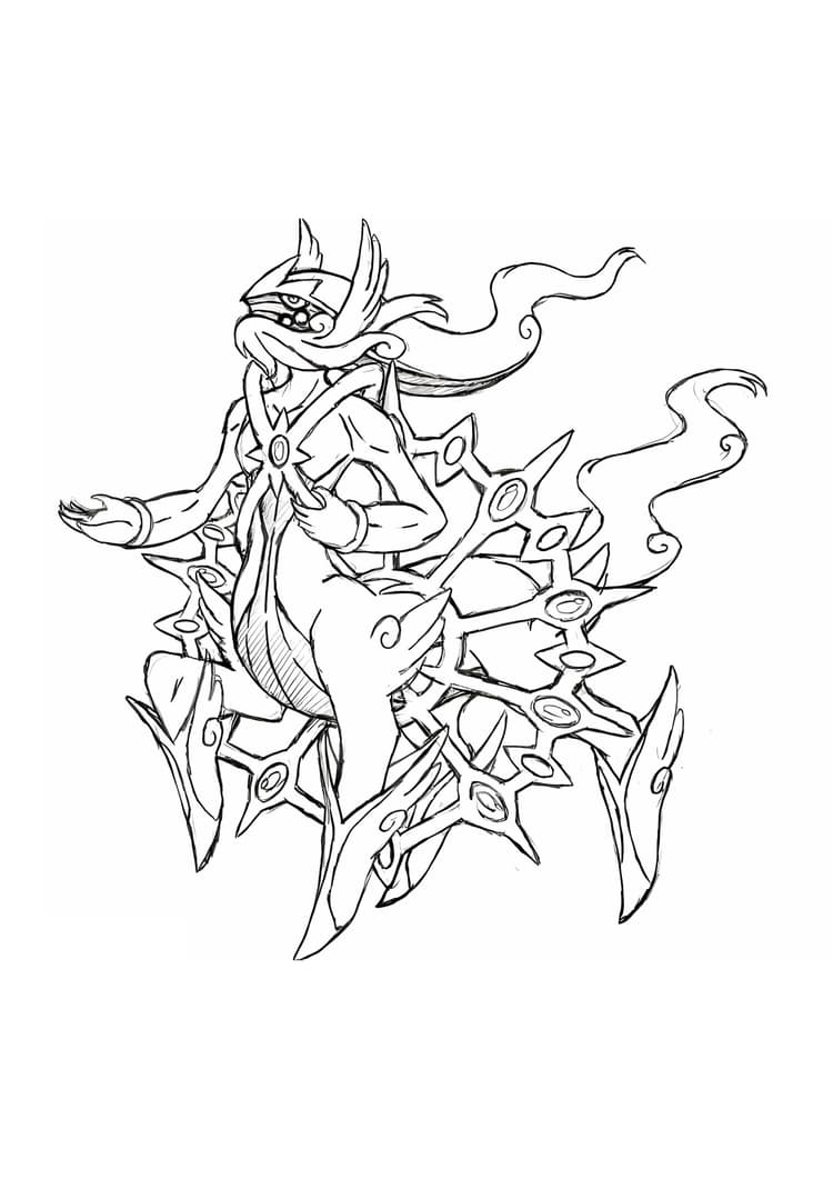 Coloriage Arceus (A4) à imprimer