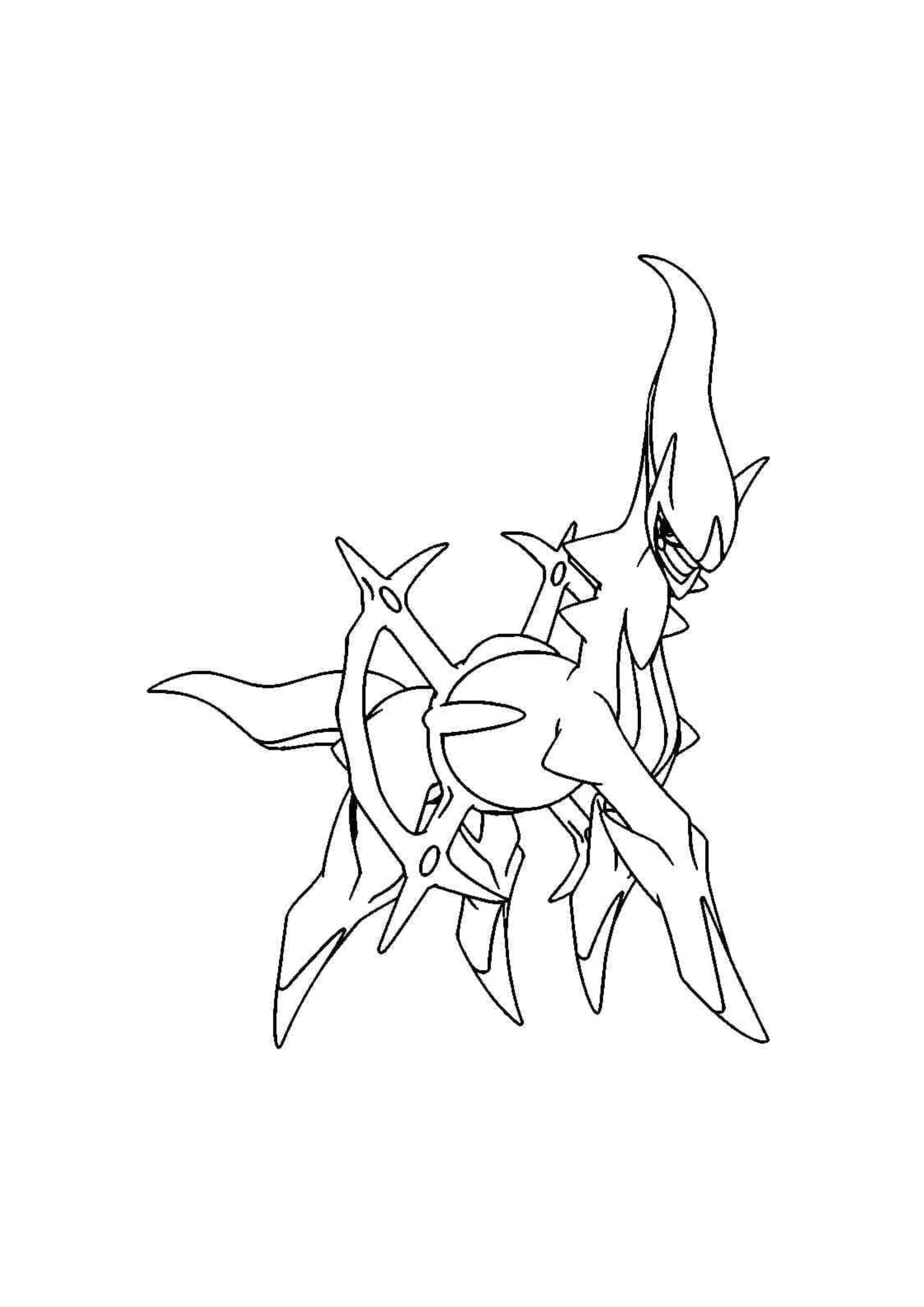 Coloriage Arceus (A4) à imprimer
