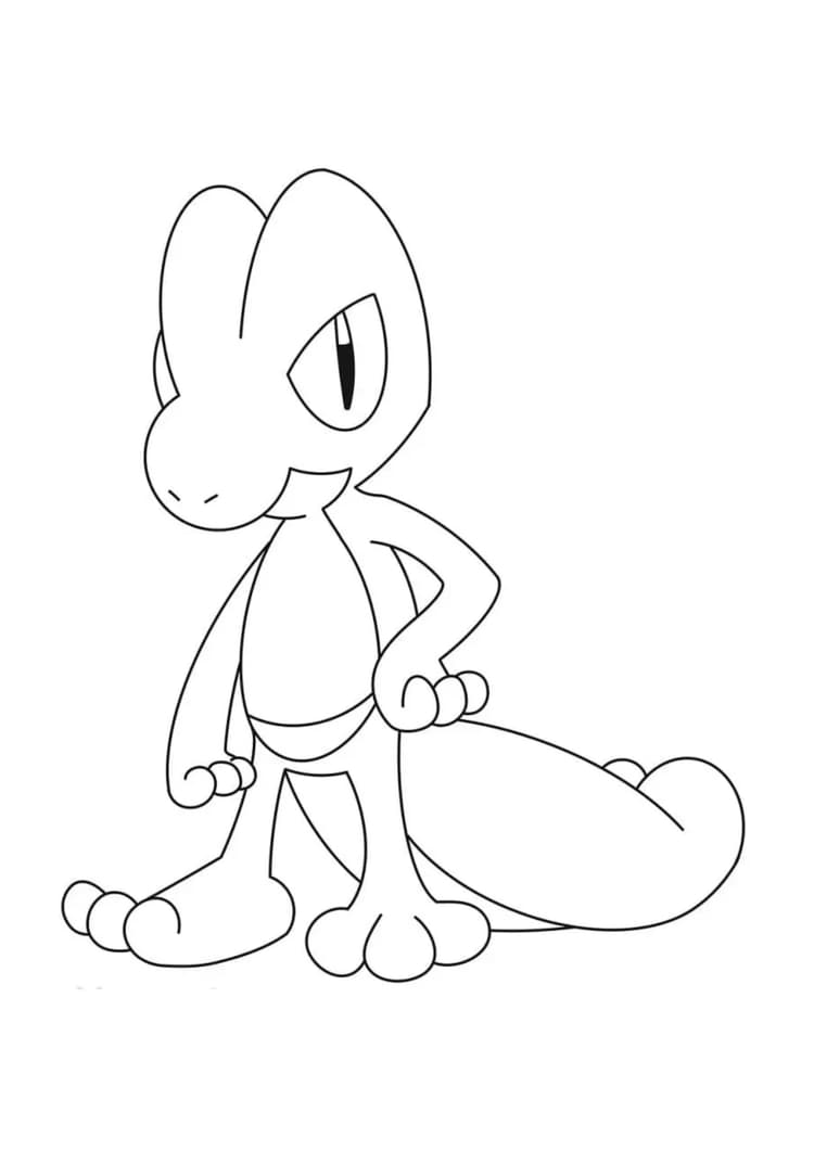 Coloriage Arcko (A4) à imprimer