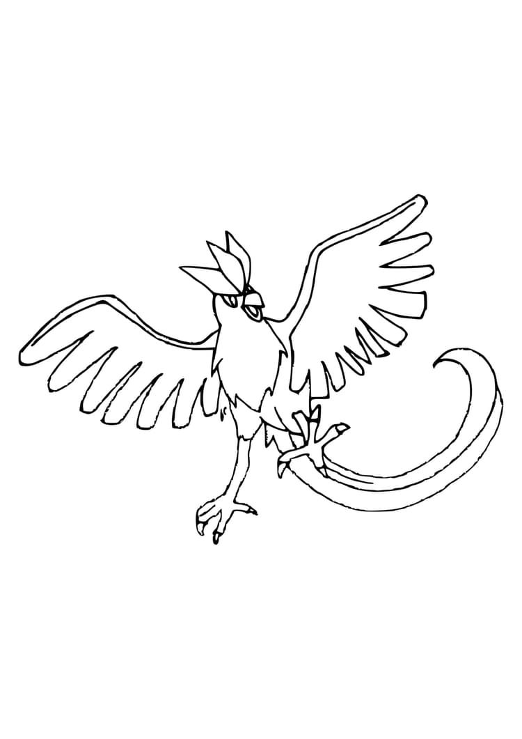 Coloriage Artikodin (A4) à imprimer