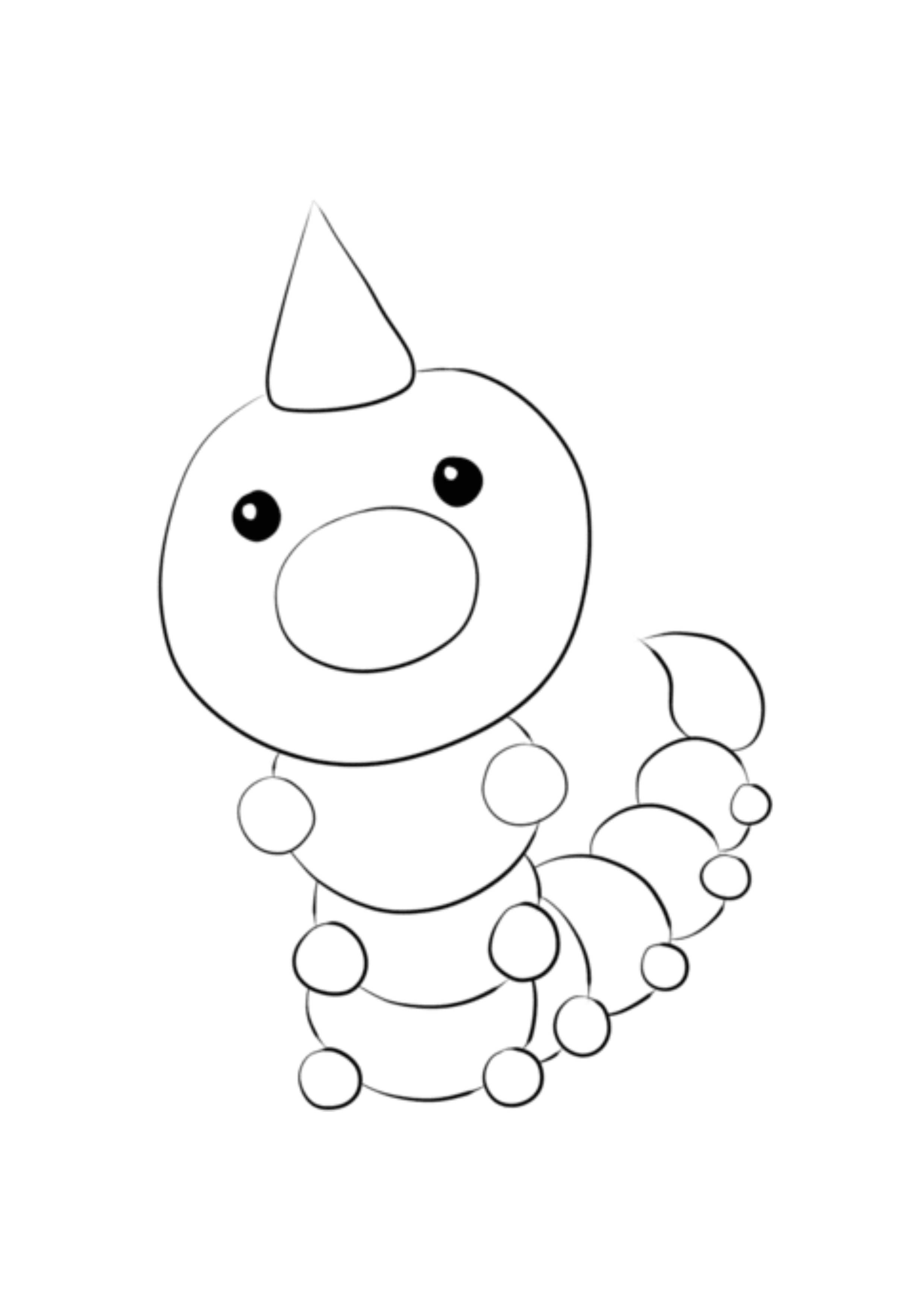 Coloriage Aspicot (A4) à imprimer