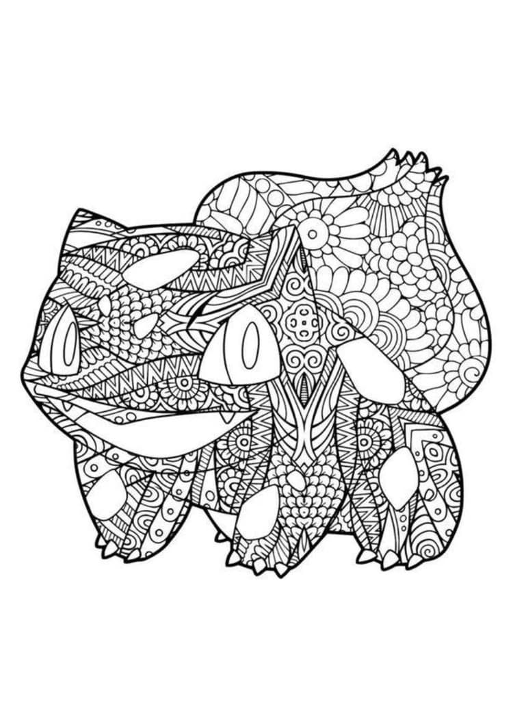Coloriage Bulbizarre (A4) à imprimer