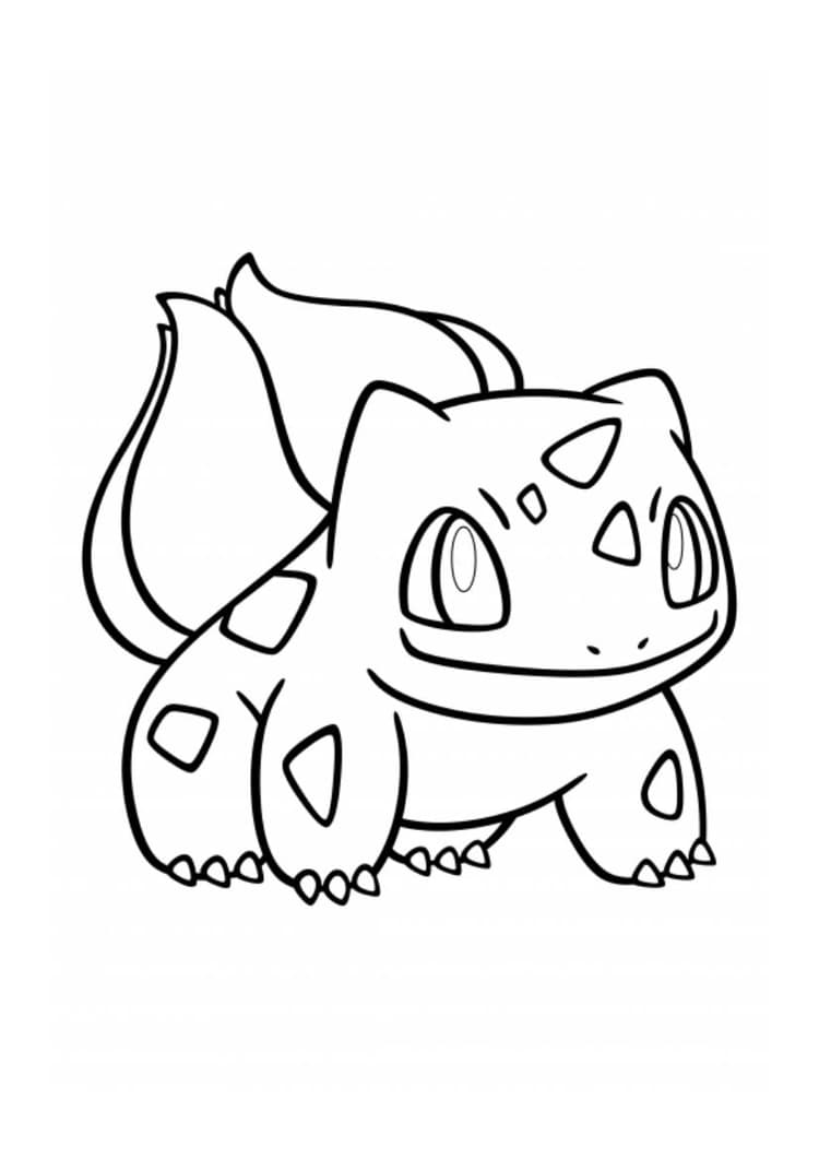 Coloriage Bulbizarre (A4) à imprimer