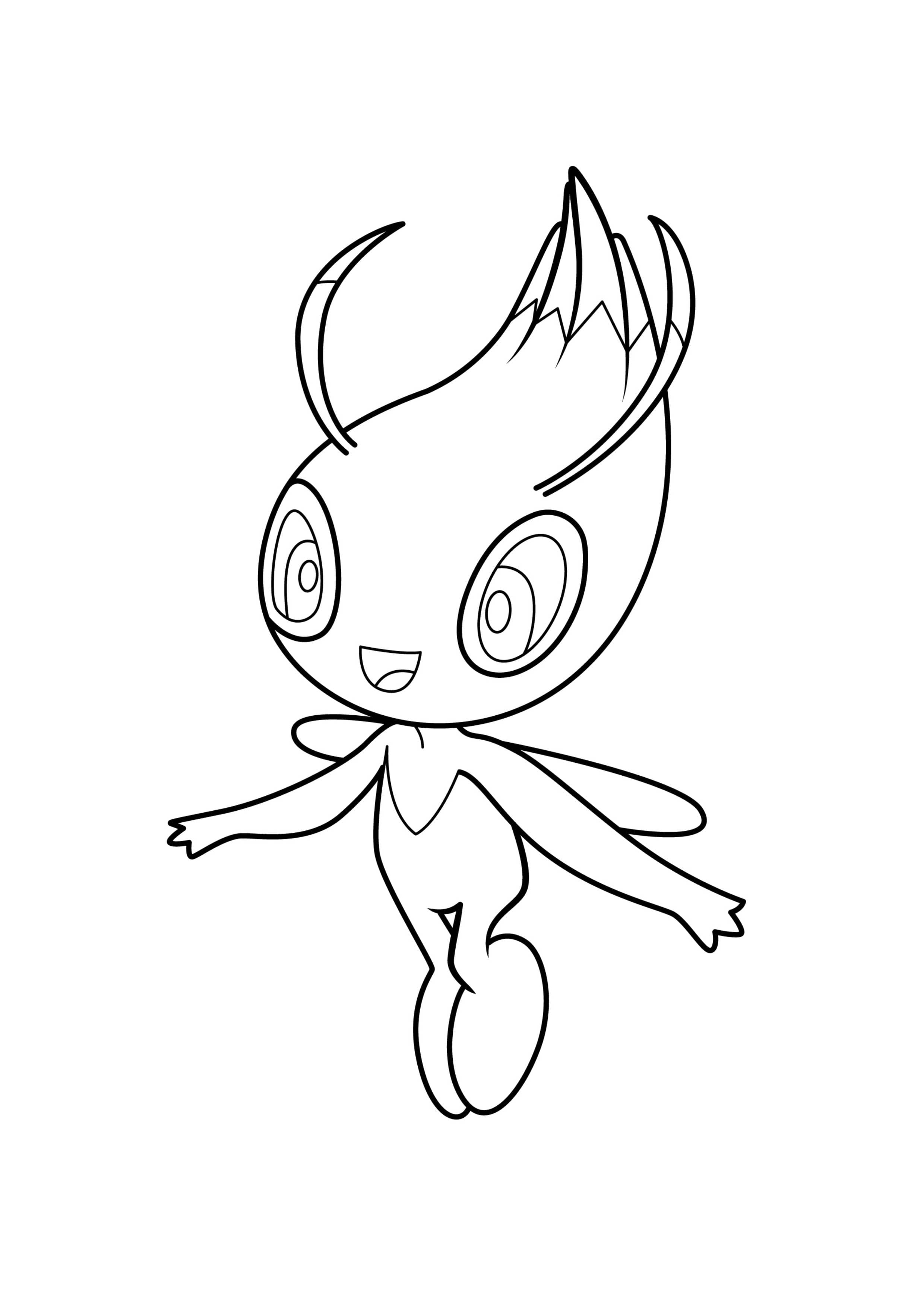 Coloriage Celebi (A4) à imprimer