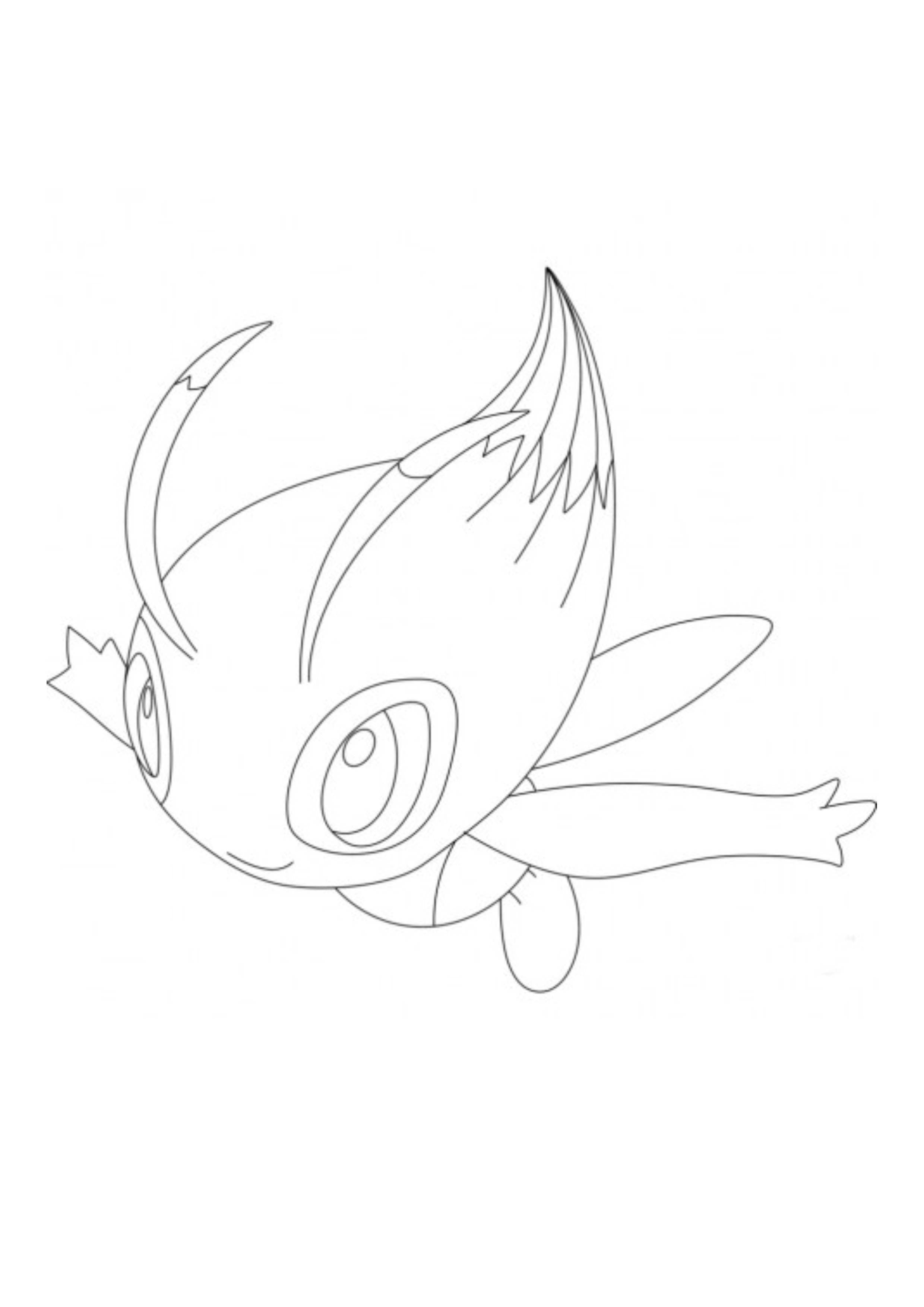 Coloriage Celebi (A4) à imprimer