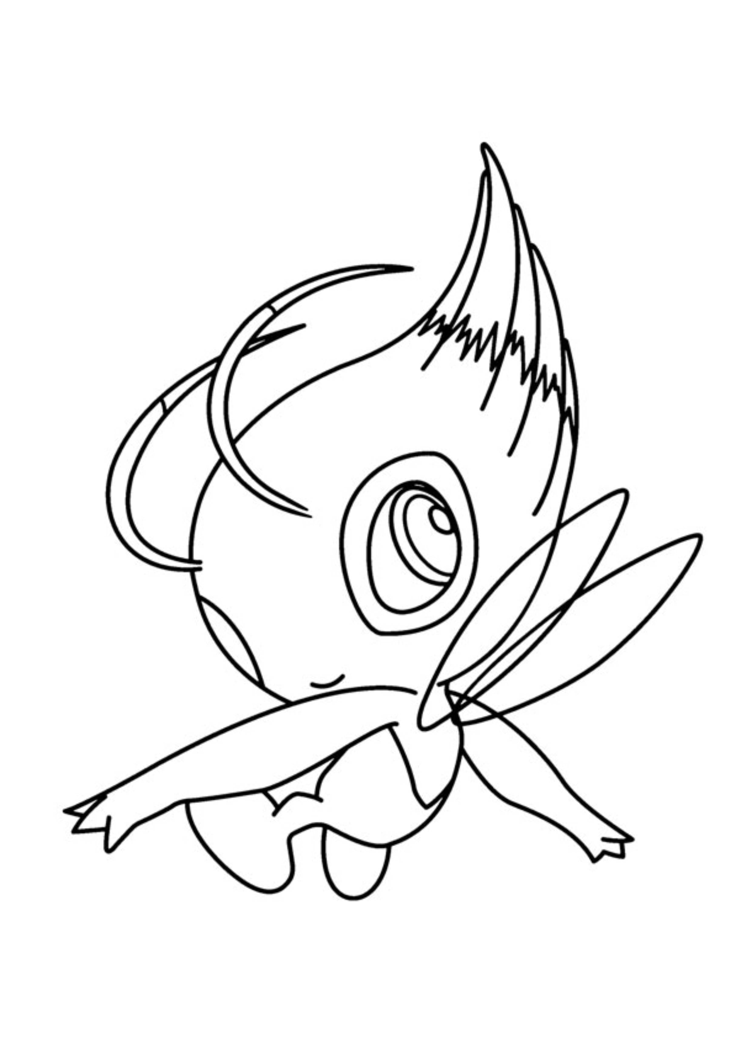 Coloriage Celebi (A4) à imprimer