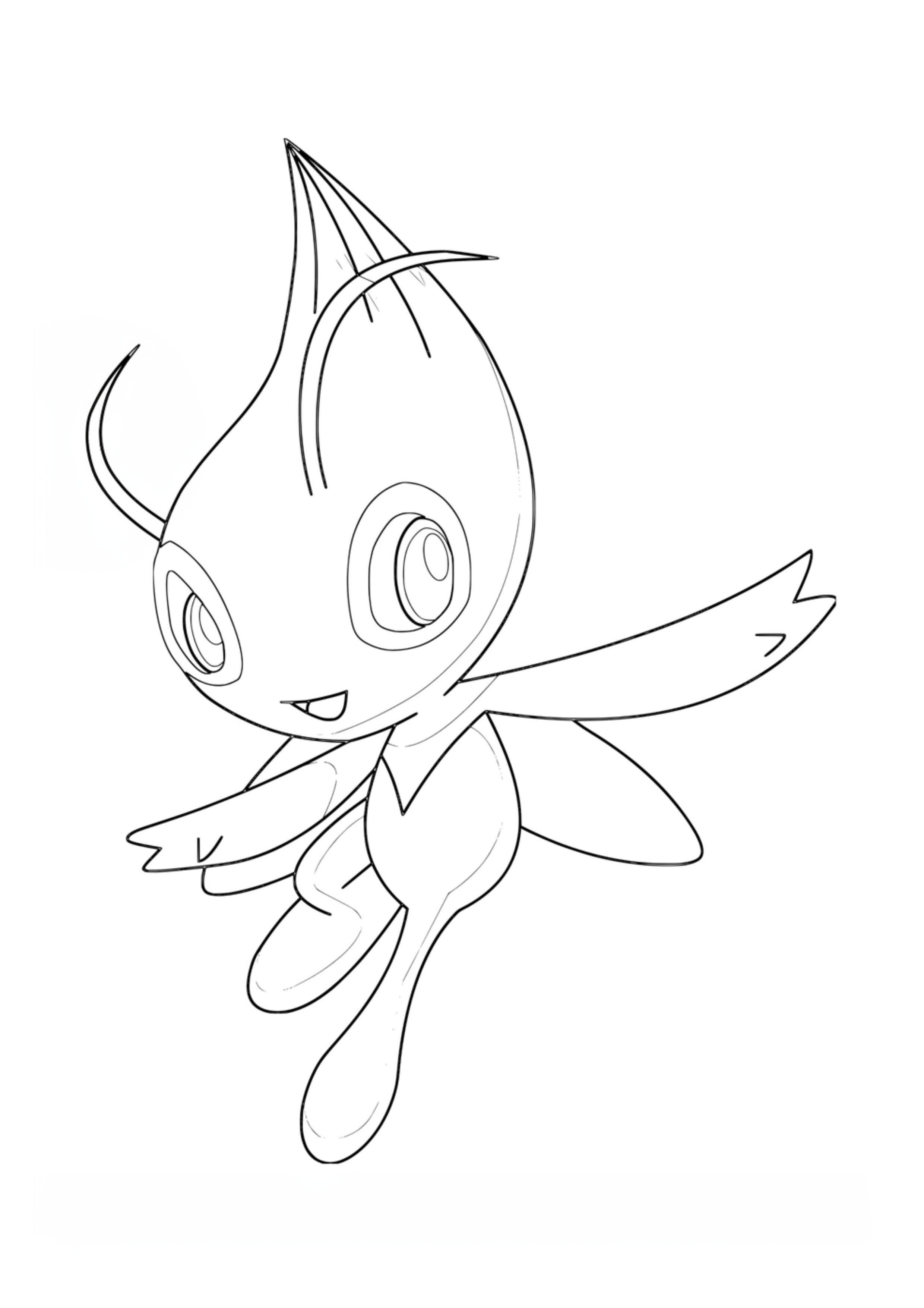 Coloriage Celebi (A4) à imprimer