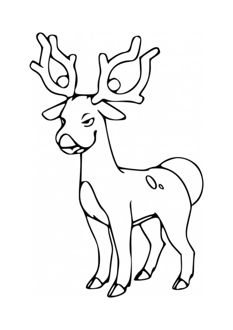 Coloriage Cerfrousse (A4) à imprimer