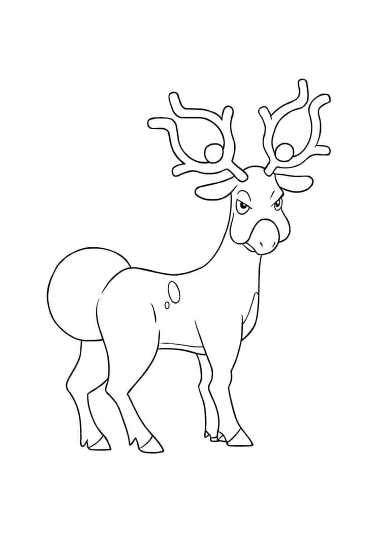 Coloriage Cerfrousse (A4) à imprimer