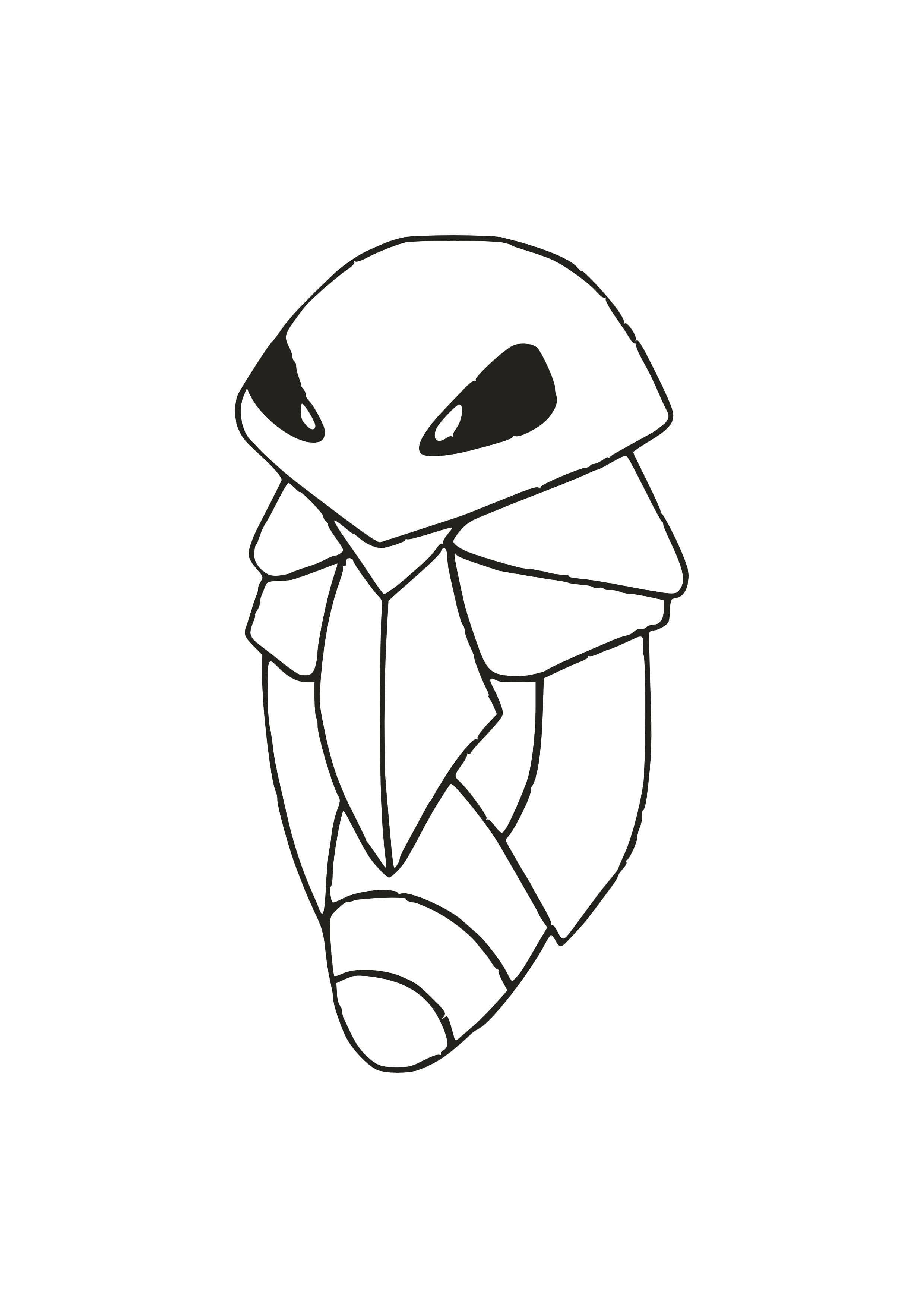 Coloriage Coconfort (A4) à imprimer