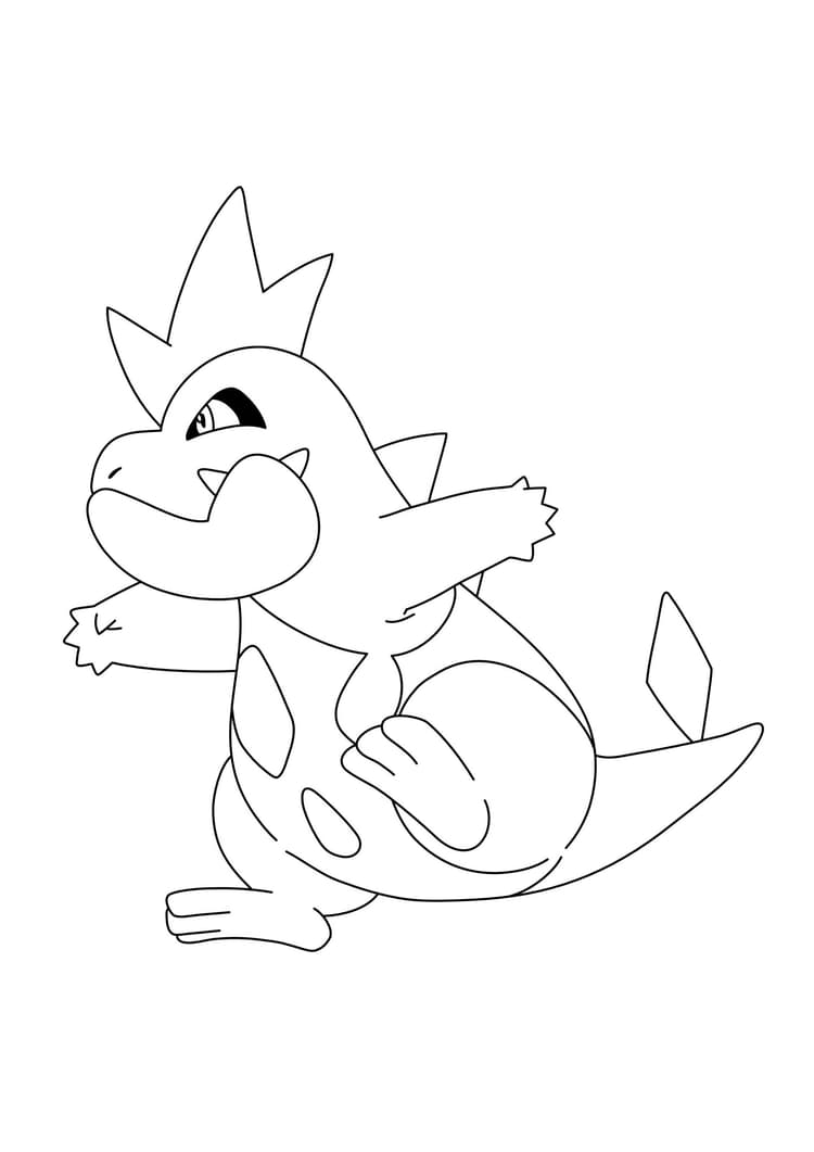 Coloriage Crocrodil (A4) à imprimer