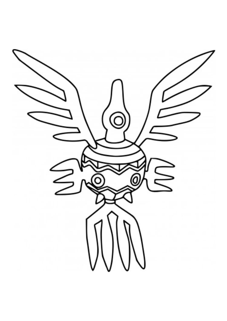 Coloriage Cryptéro (A4) à imprimer