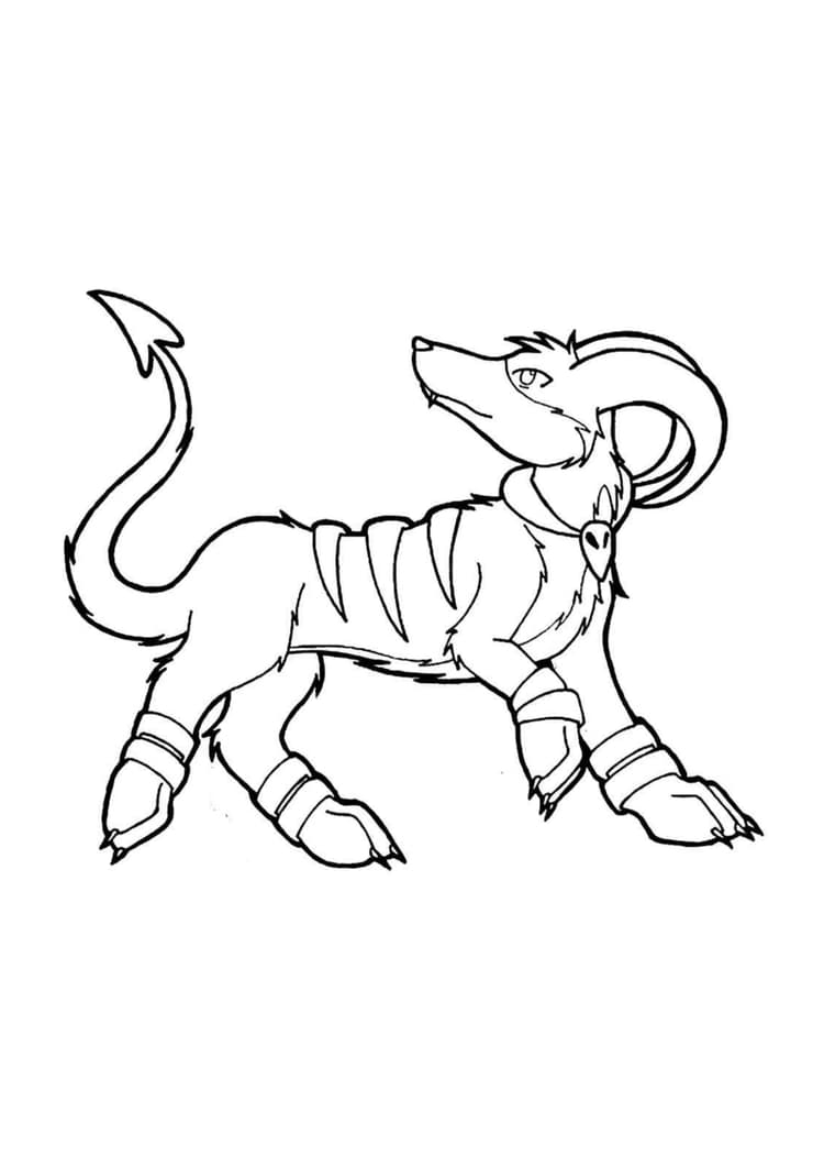 Coloriage Démolosse (A4) à imprimer