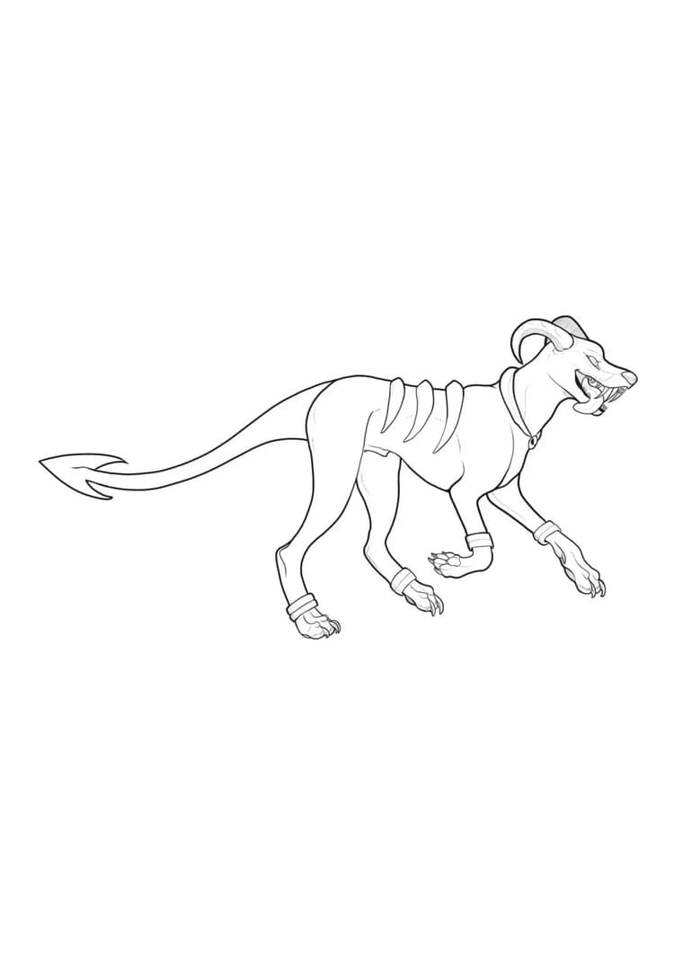 Coloriage Démolosse (A4) à imprimer