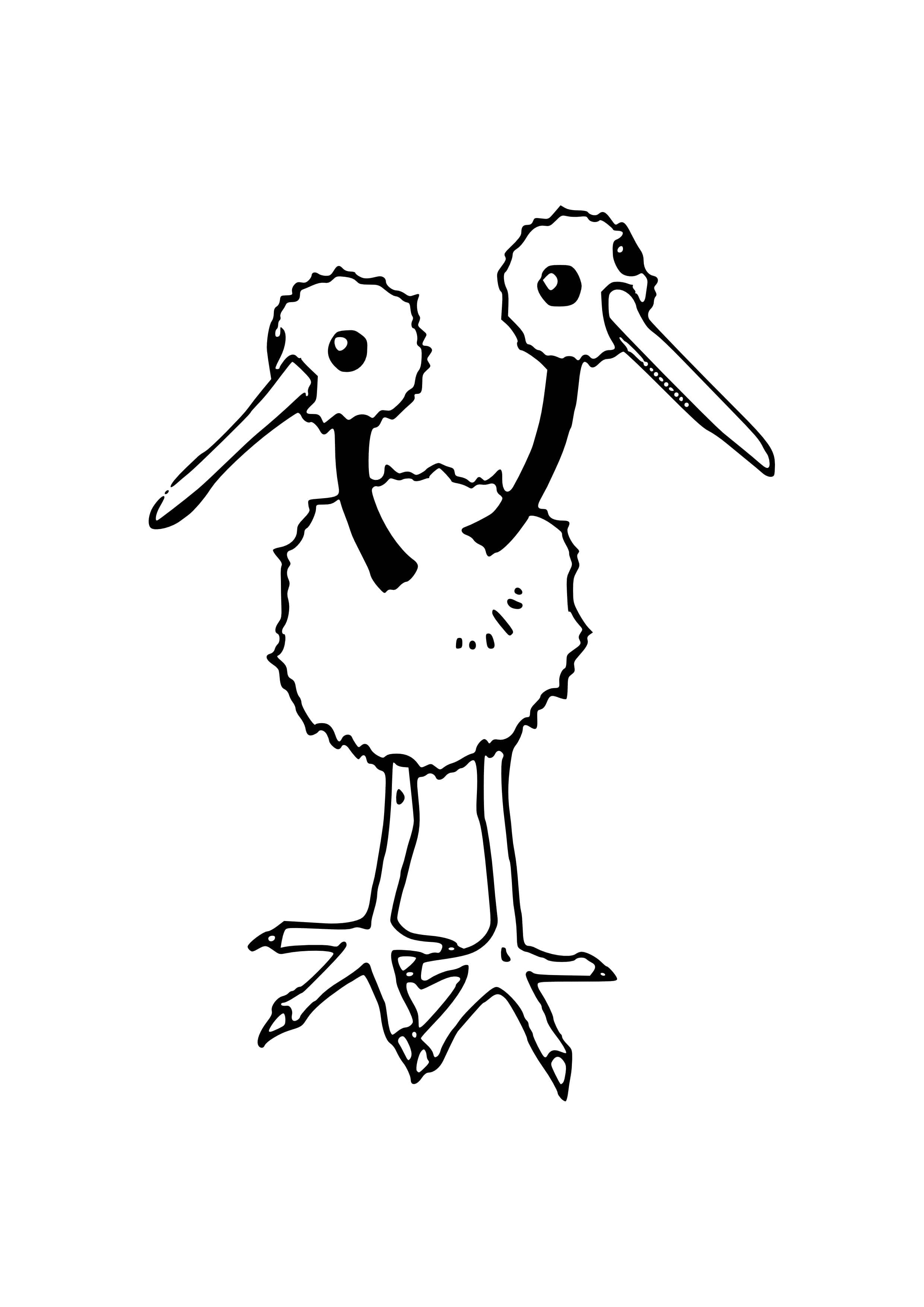 Coloriage Doduo (A4) à imprimer