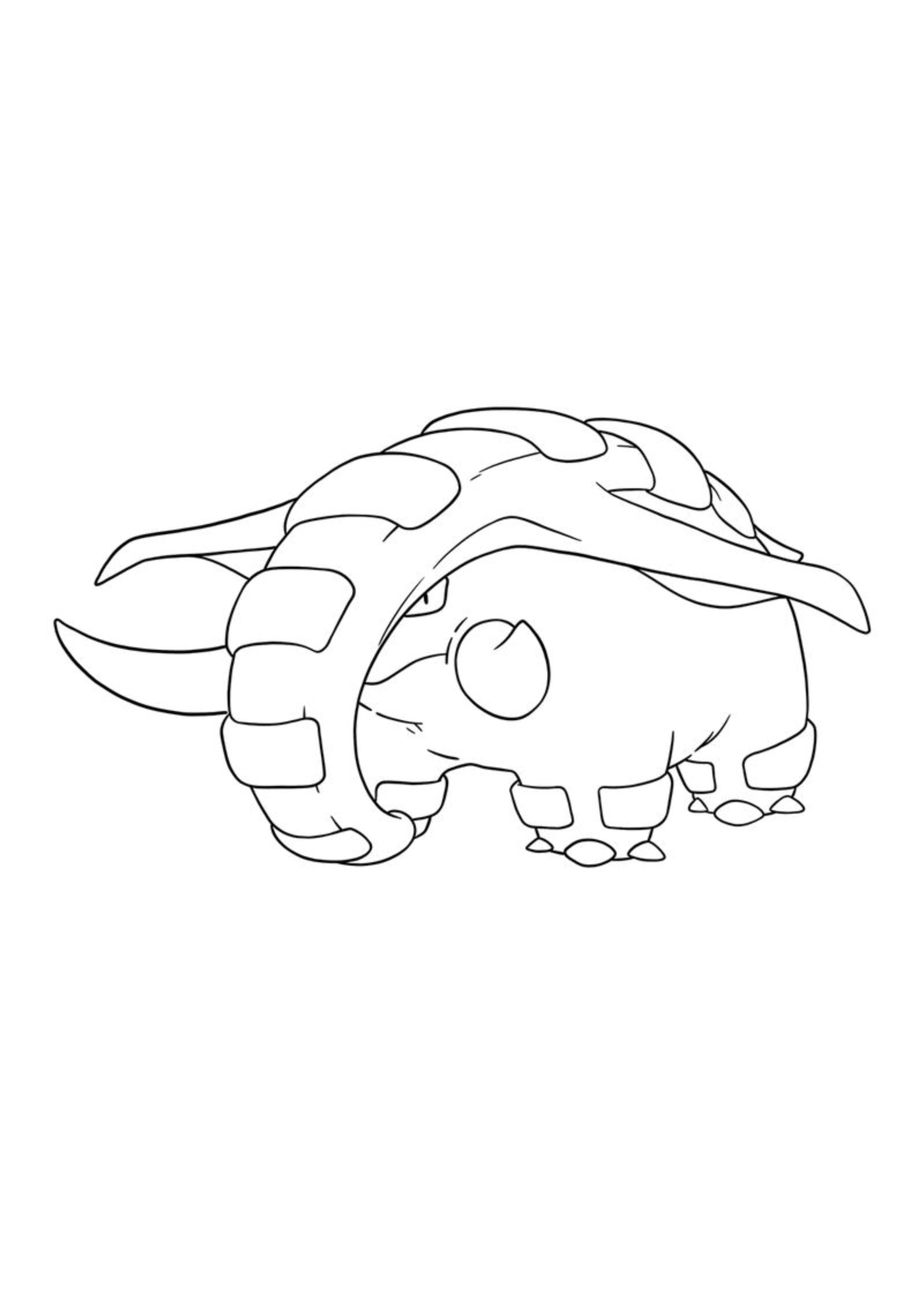 Coloriage Donphan (A4) à imprimer