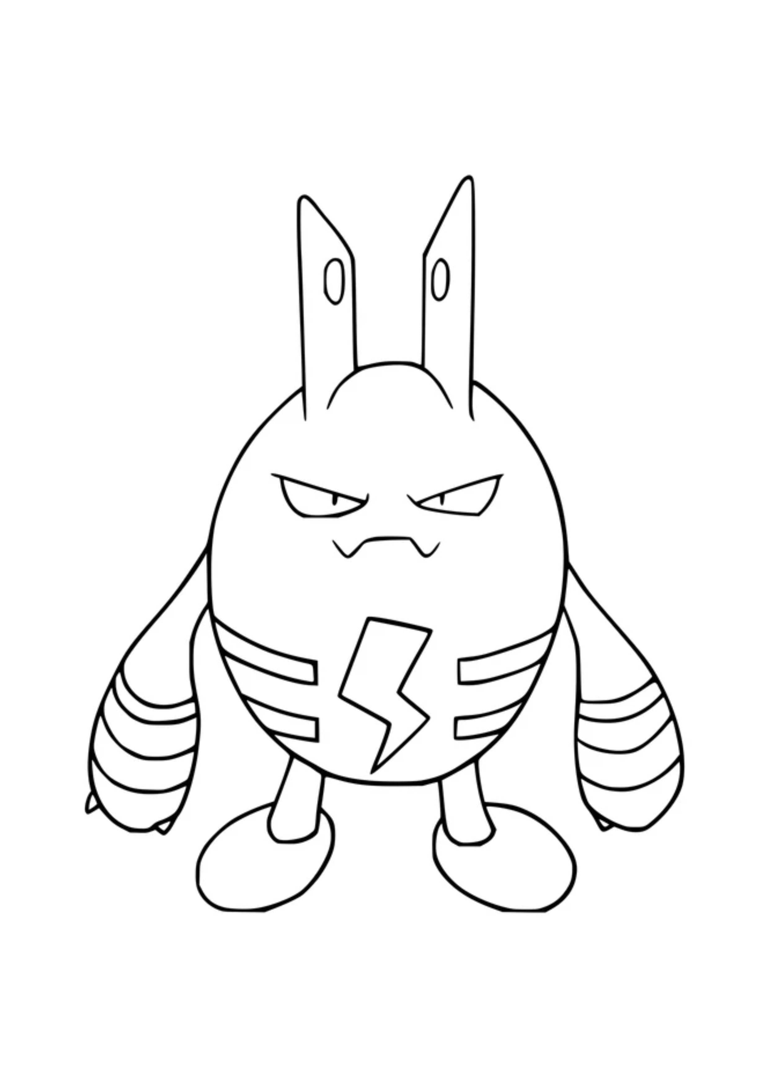 Coloriage Élekid (A4) à imprimer