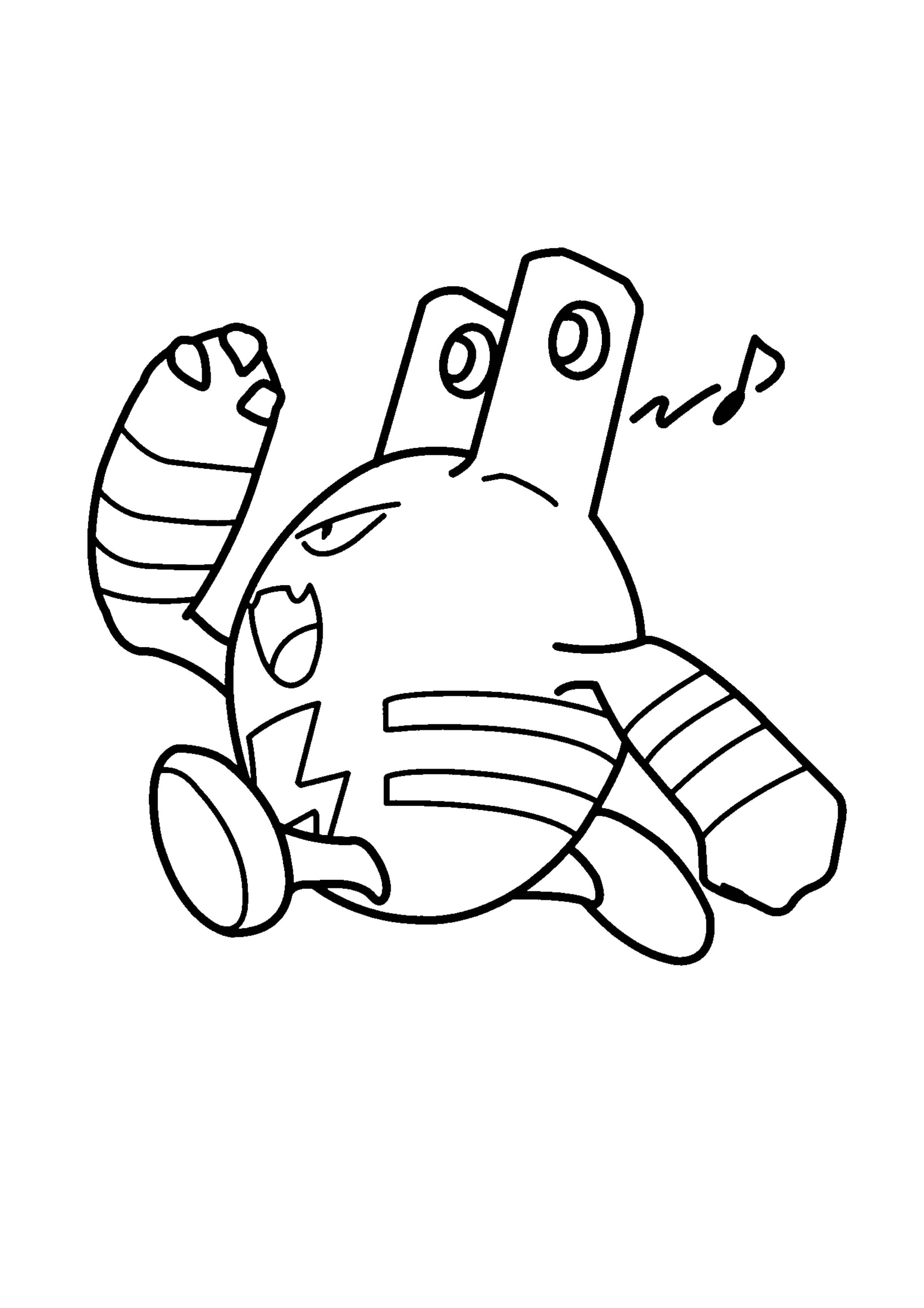 Coloriage Élekid (A4) à imprimer