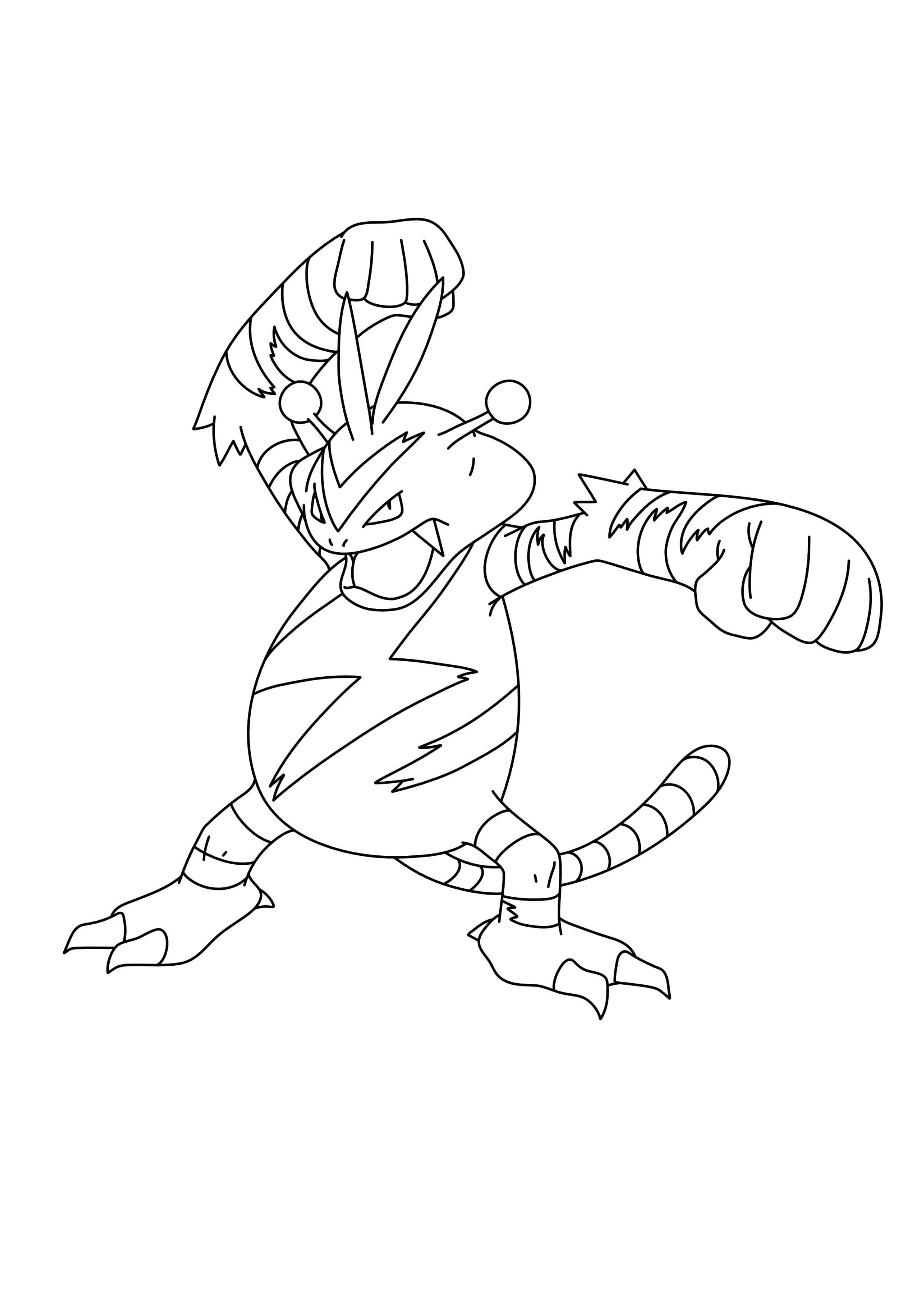 Coloriage Élektek (A4) à imprimer