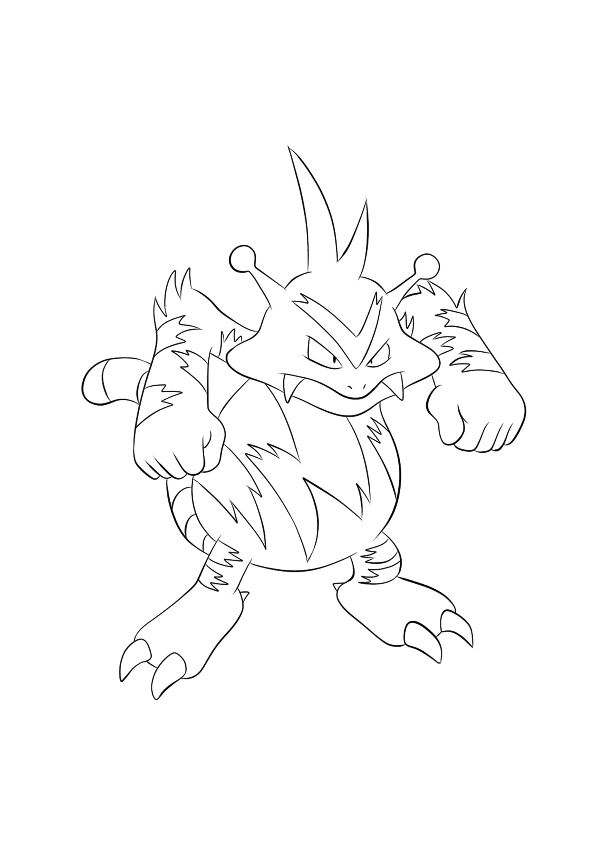 Coloriage Élektek (A4) à imprimer