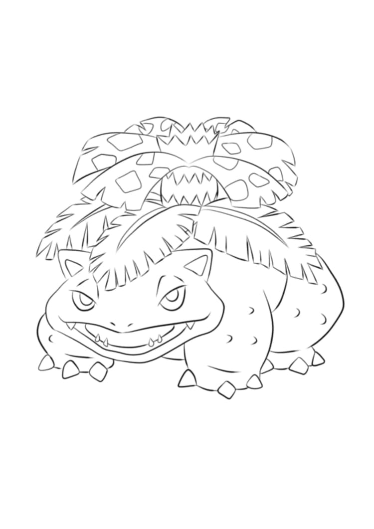 Coloriage Florizarre (A4) à imprimer
