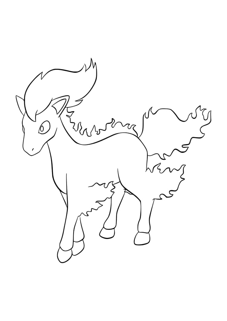 Coloriage Galopa (A4) à imprimer