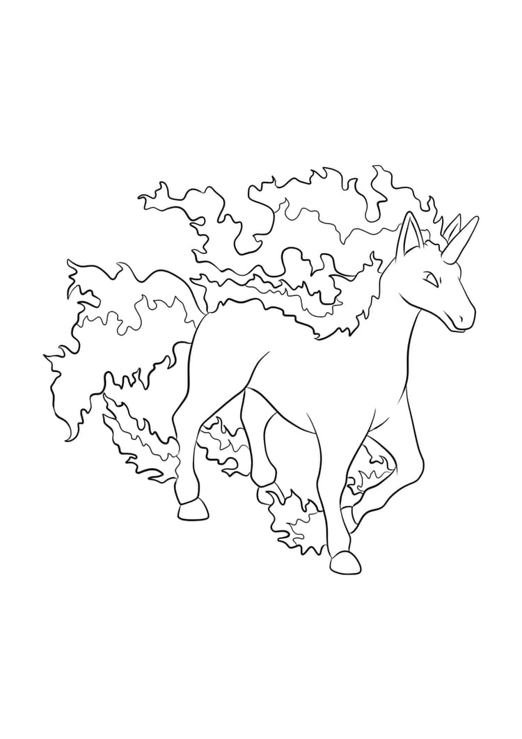 Coloriage Galopa (A4) à imprimer