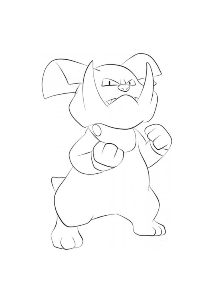 Coloriage Granbull (A4) à imprimer