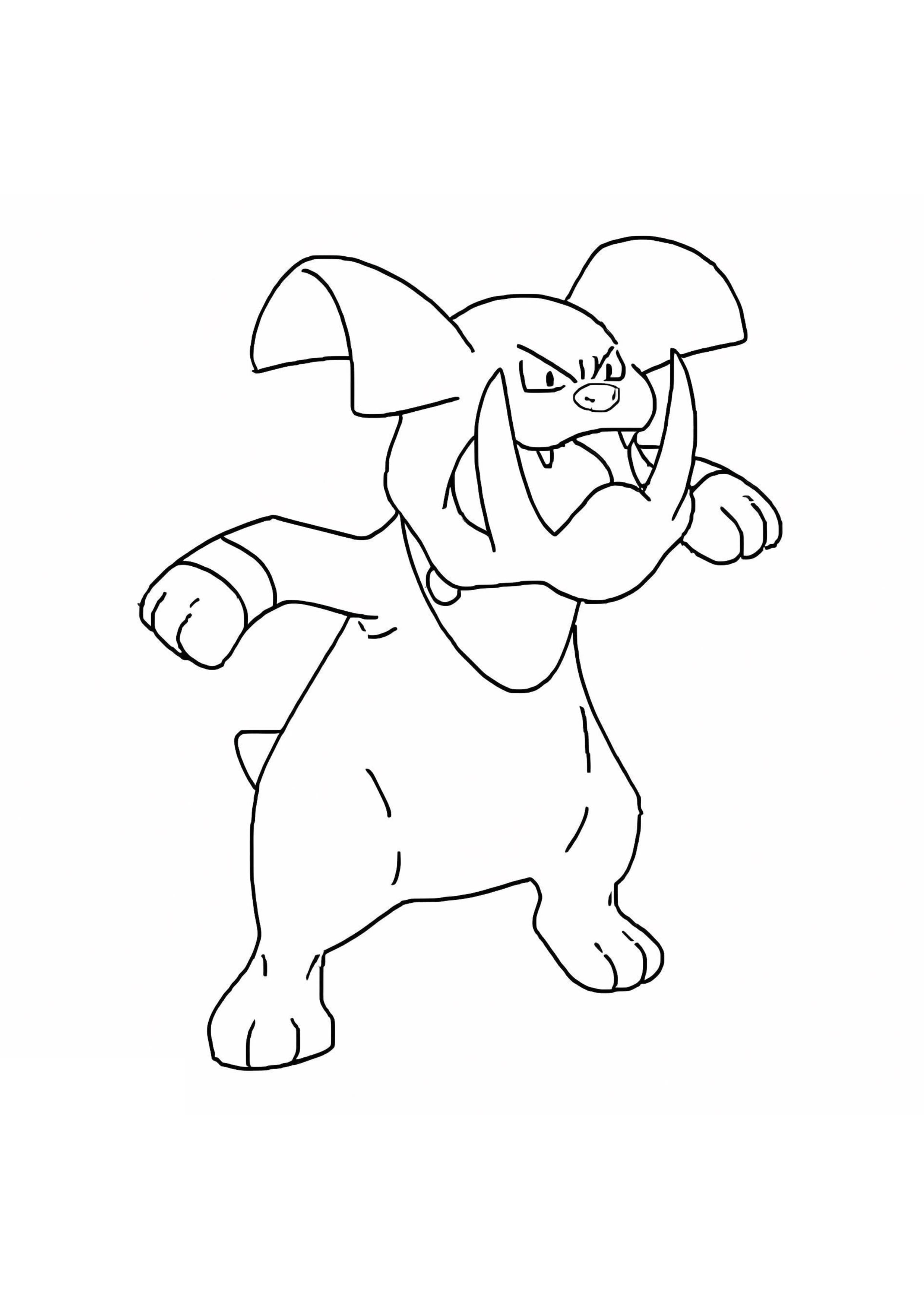 Coloriage Granbull (A4) à imprimer