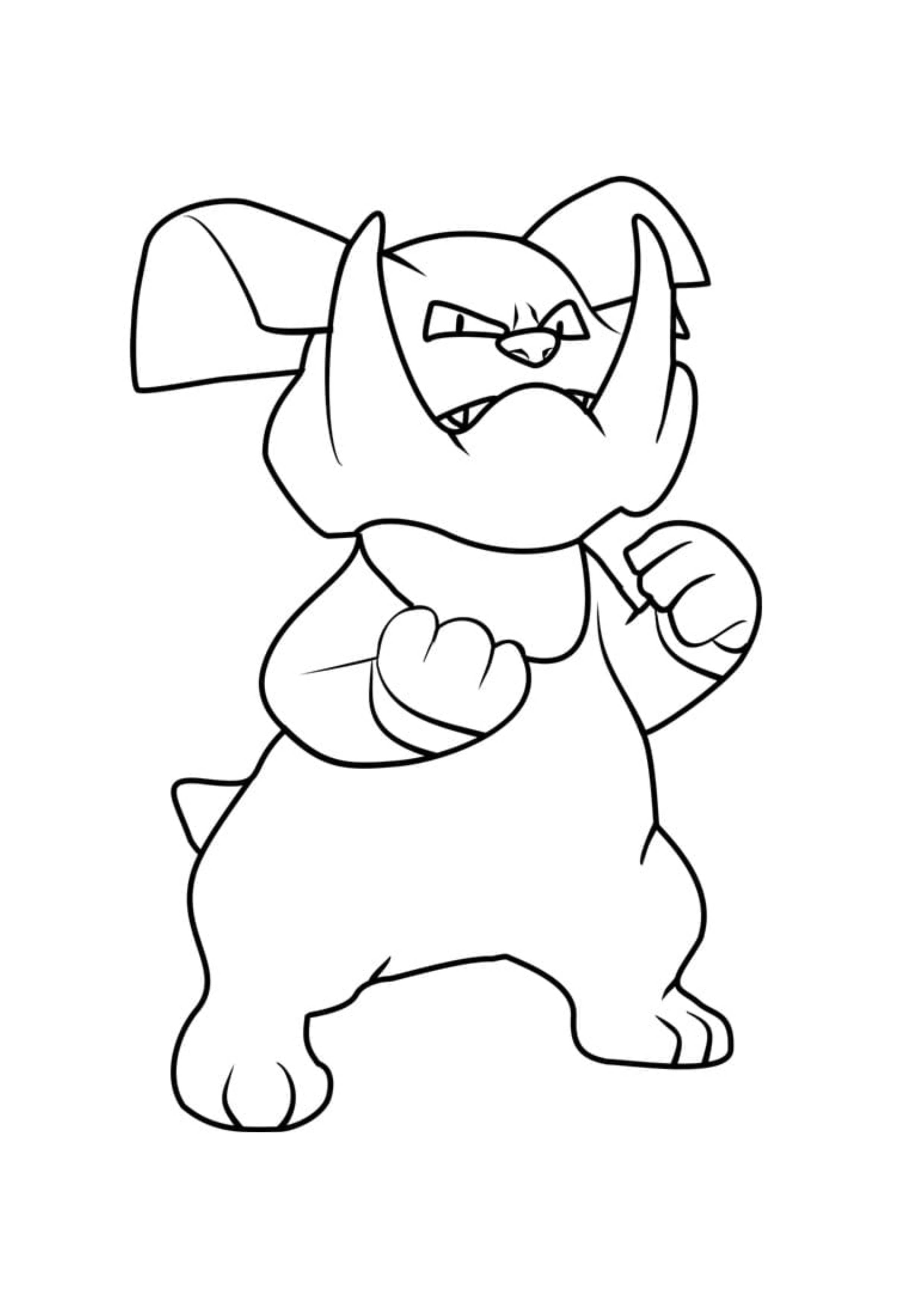 Coloriage Granbull (A4) à imprimer