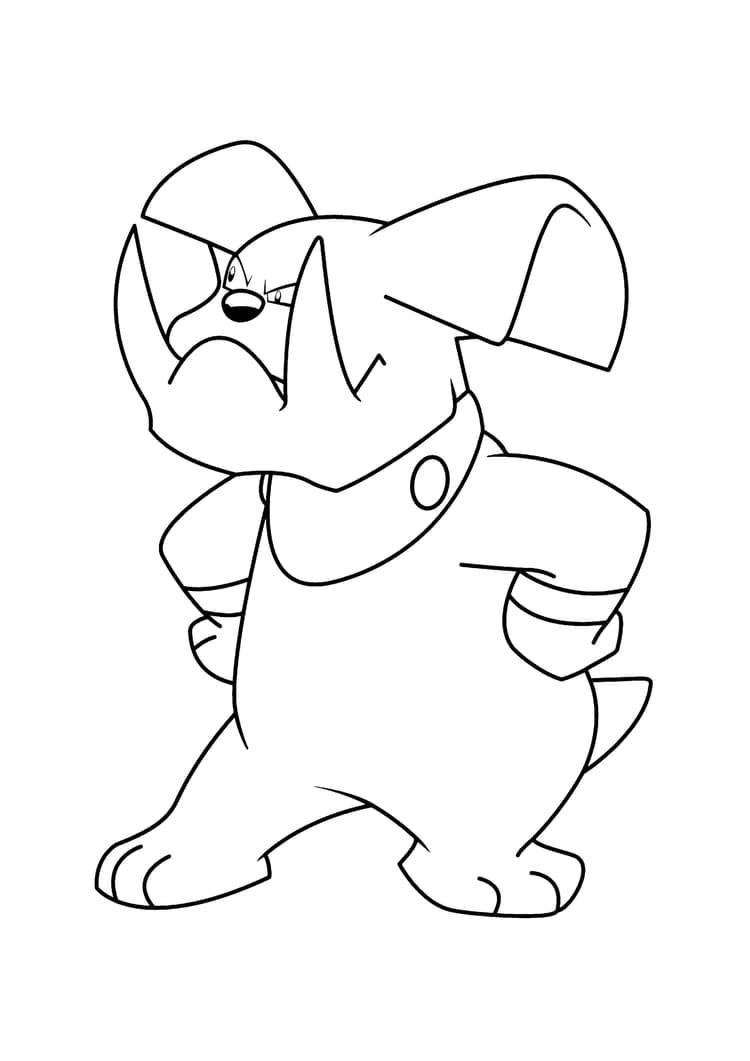 Coloriage Granbull (A4) à imprimer