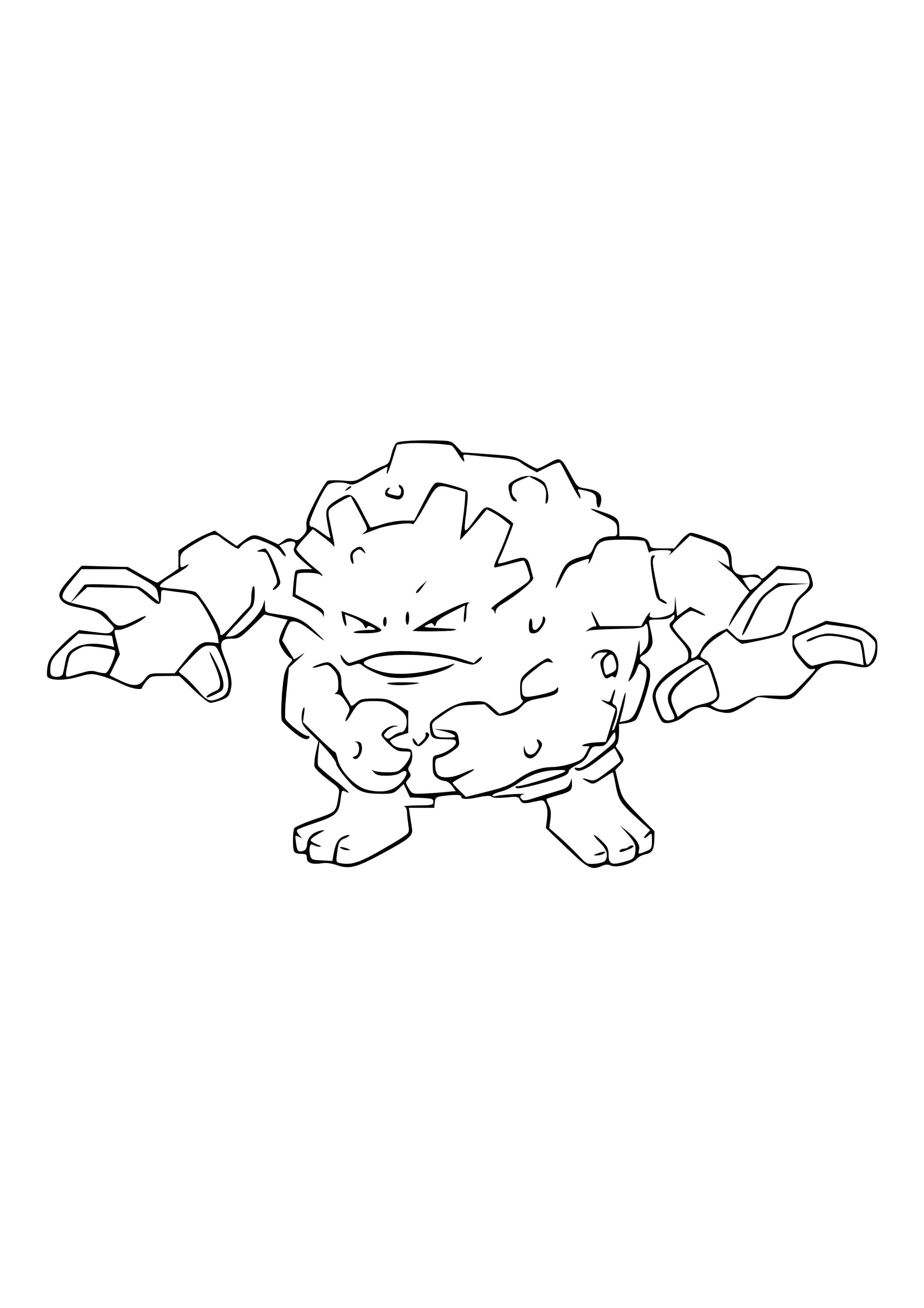 Coloriage Gravalanch (A4) à imprimer