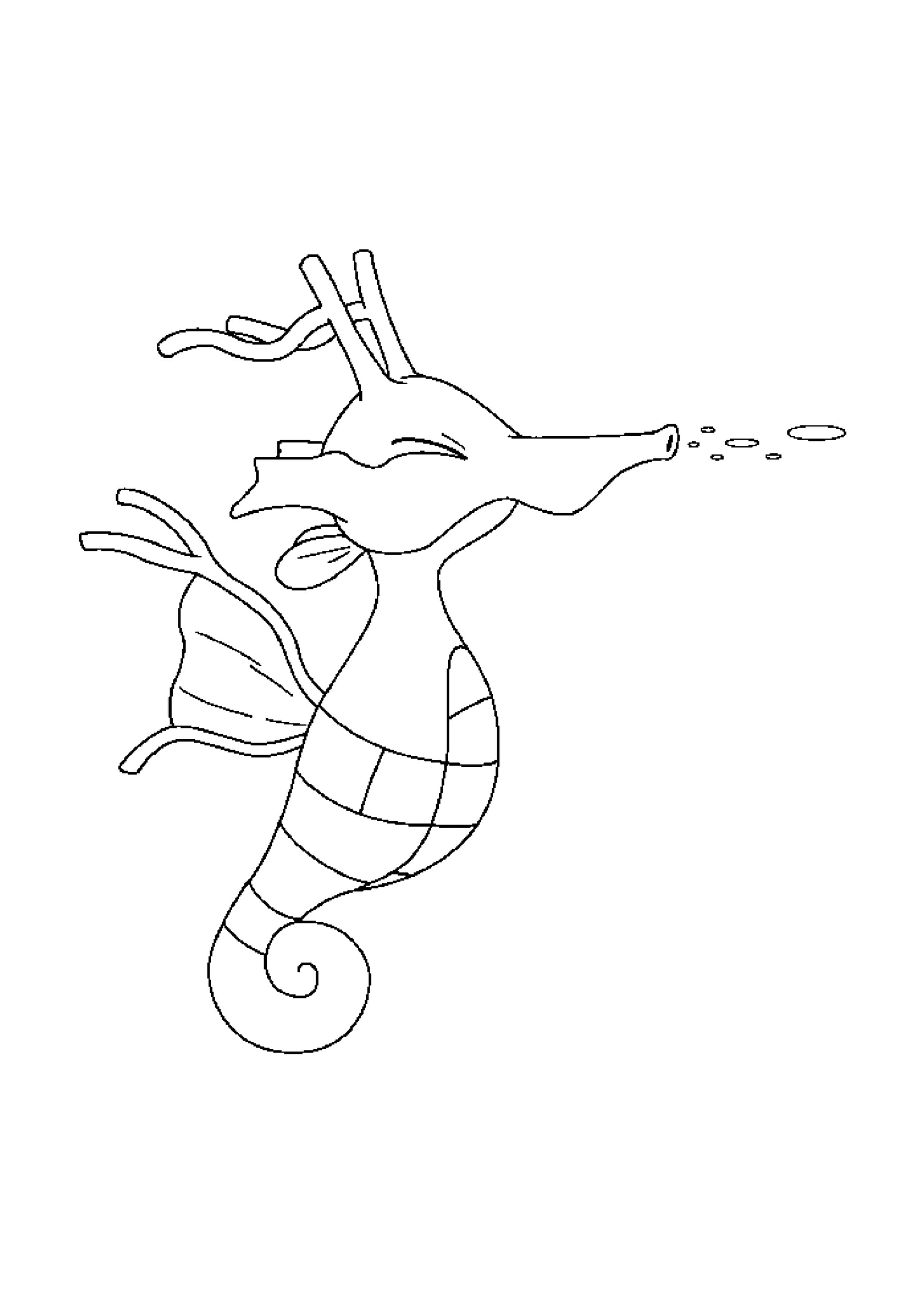 Coloriage Hypocéan (A4) à imprimer