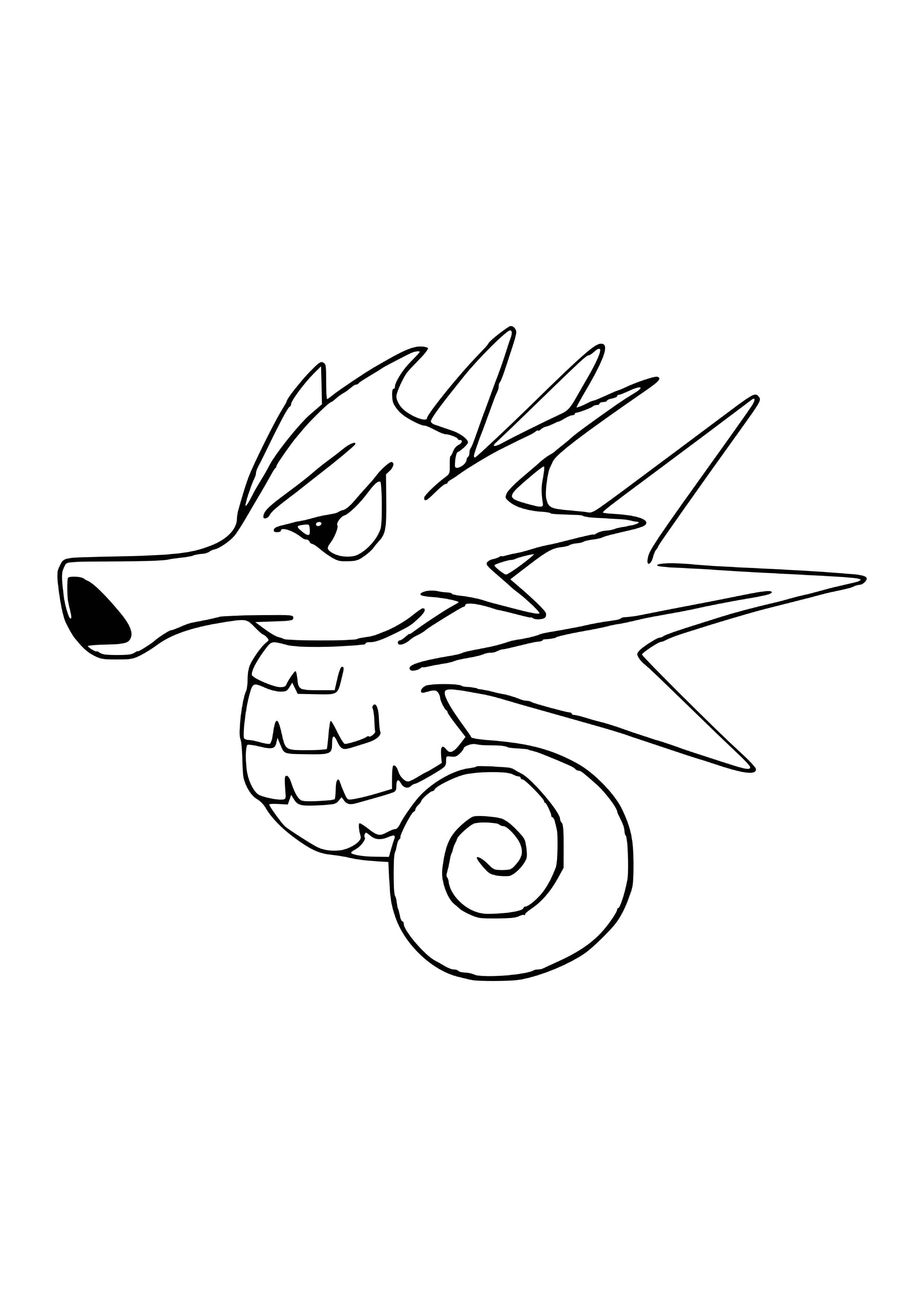 Coloriage Hypocéan (A4) à imprimer