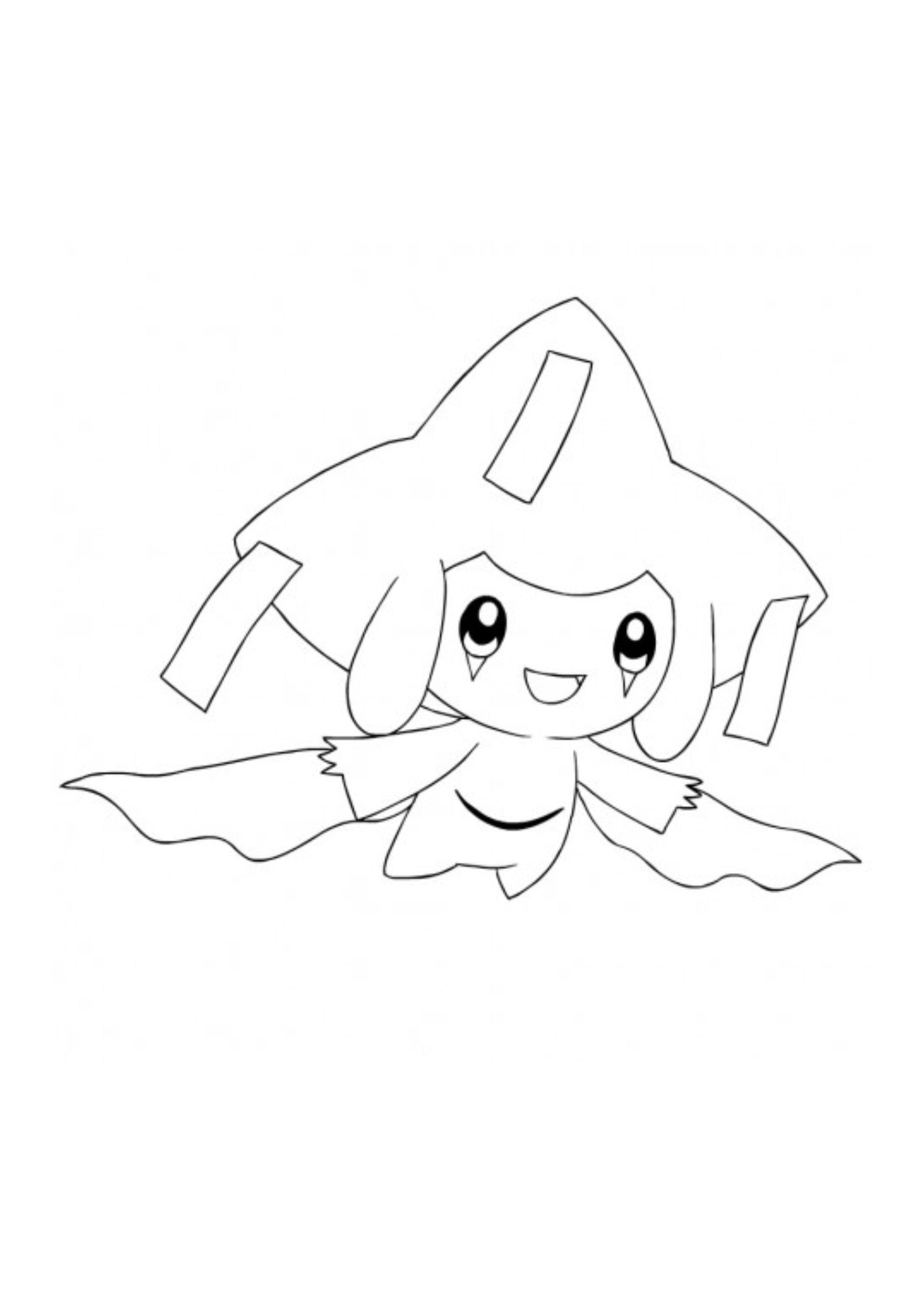 Coloriage Jirachi (A4) à imprimer