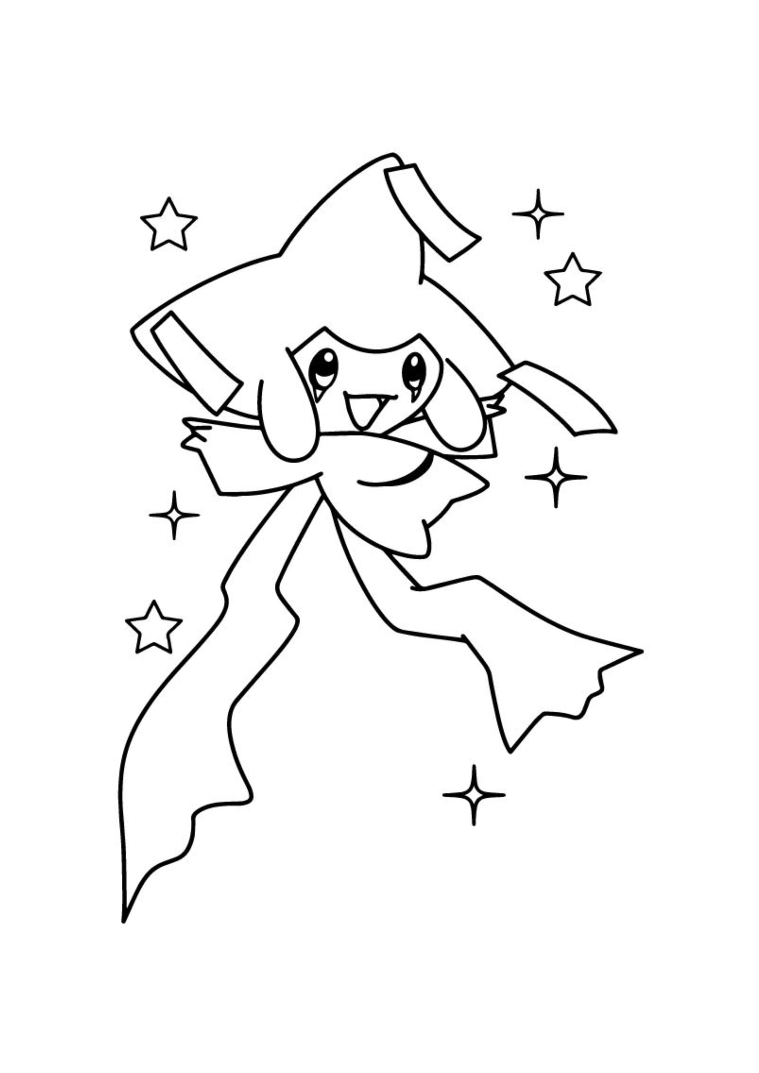 Coloriage Jirachi (A4) à imprimer