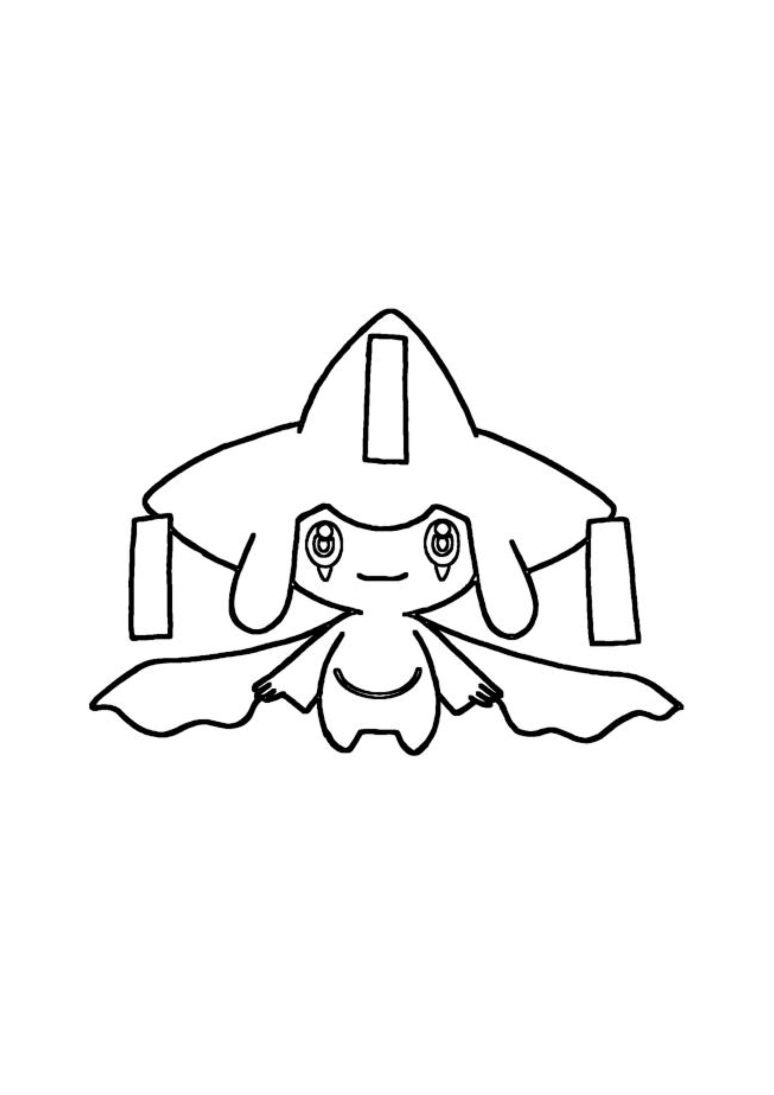 Coloriage Jirachi (A4) à imprimer