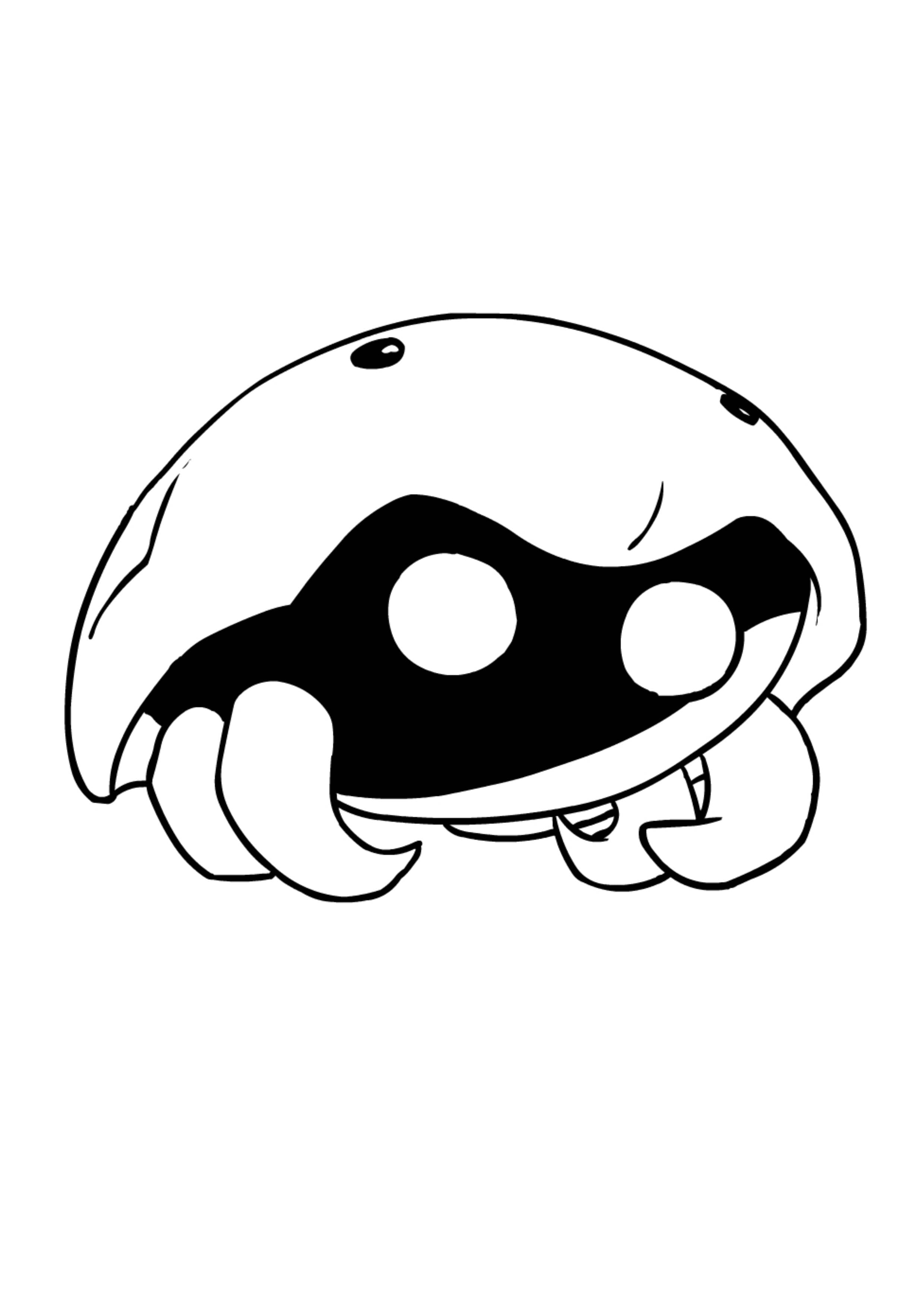 Coloriage Kabuto (A4) à imprimer