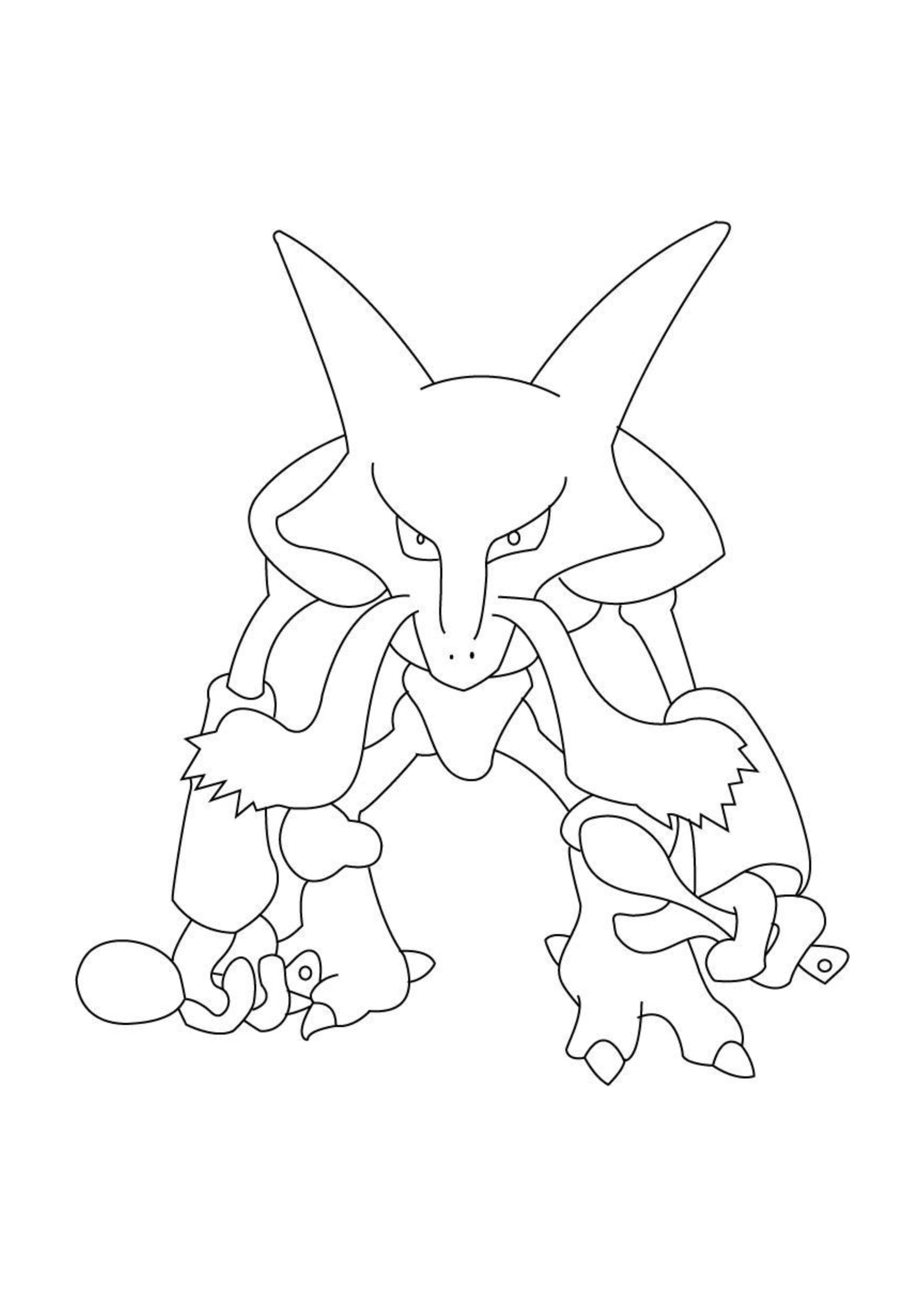 Coloriage Kadabra (A4) à imprimer