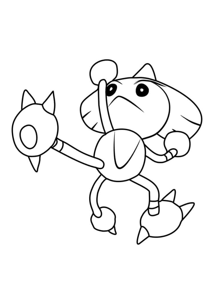 Coloriage Kapoera (A4) à imprimer