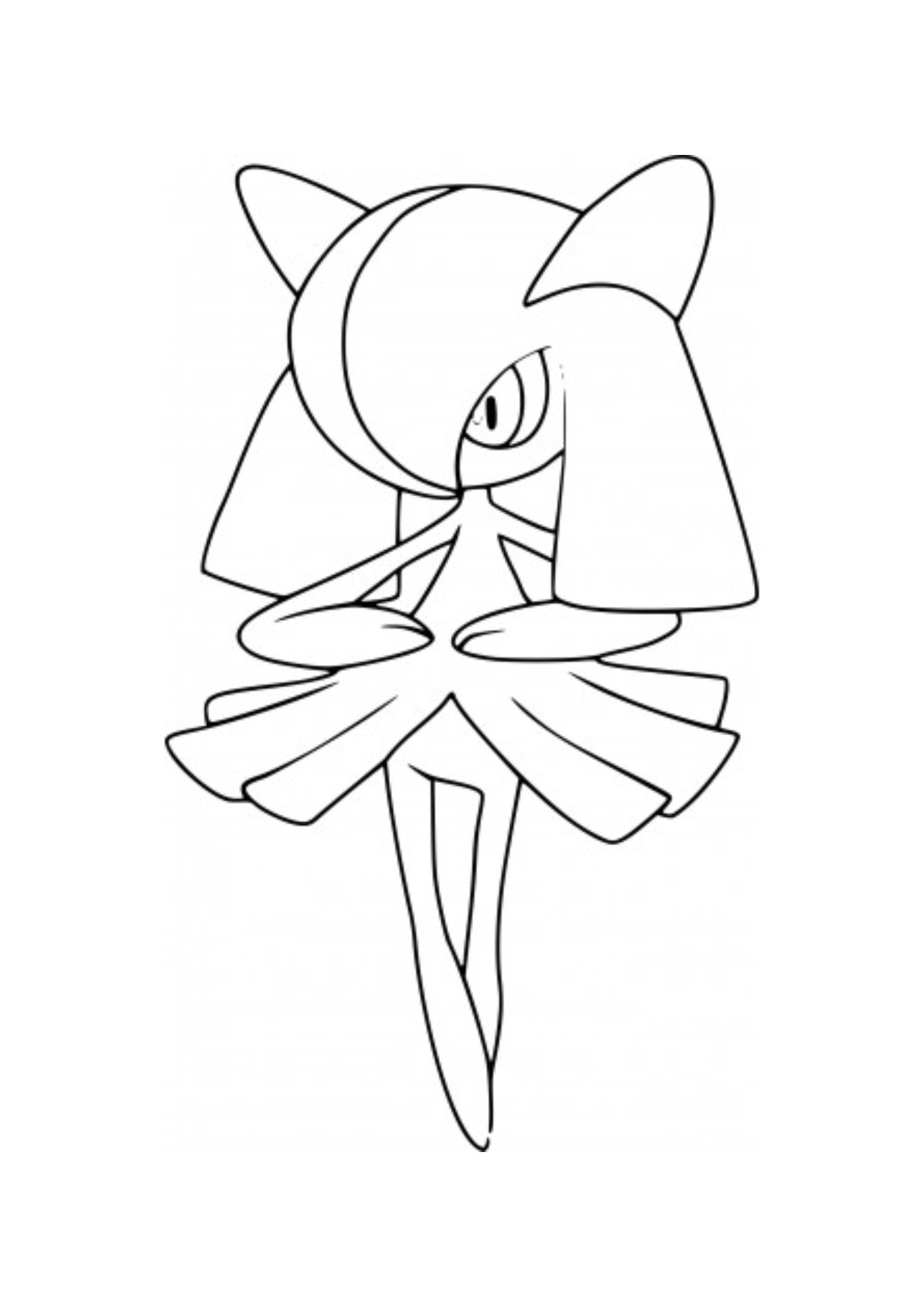 Coloriage Kirlia (A4) à imprimer