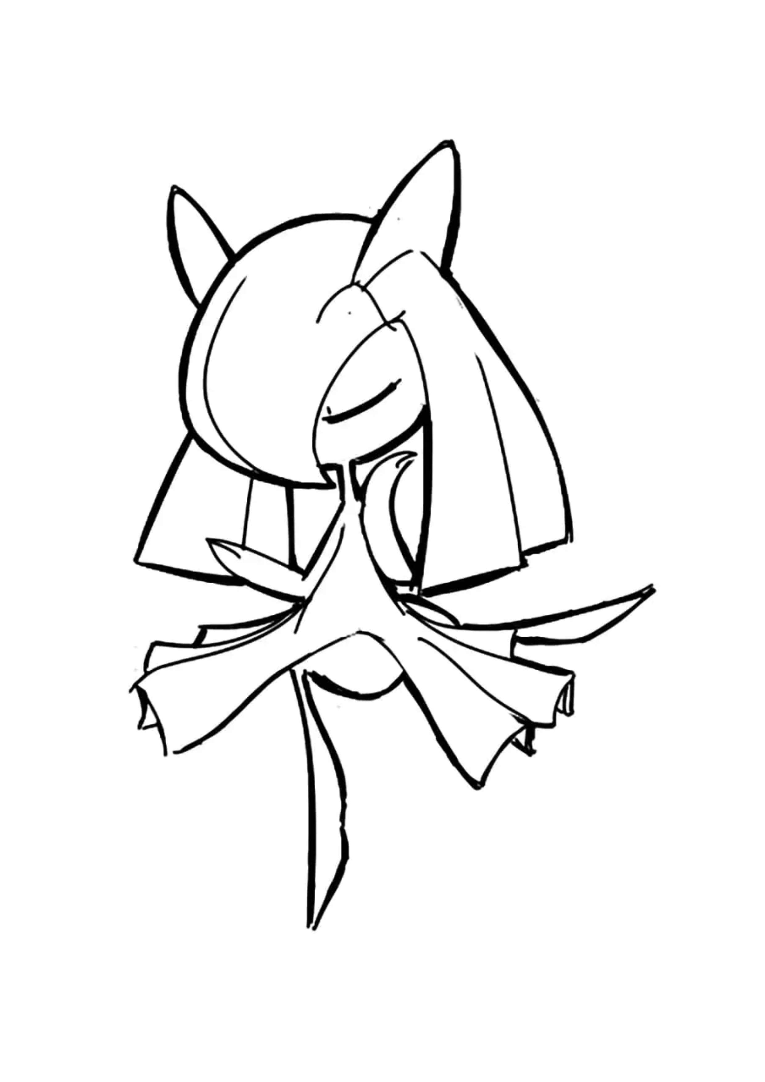 Coloriage Kirlia (A4) à imprimer