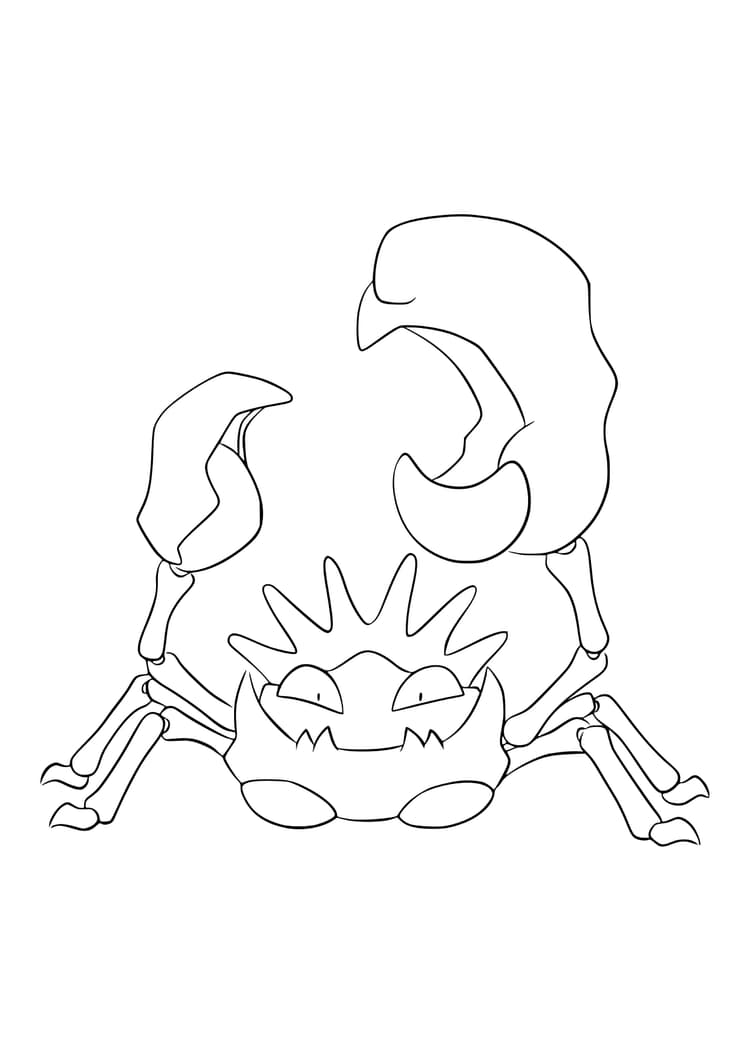 Coloriage Krabboss (A4) à imprimer