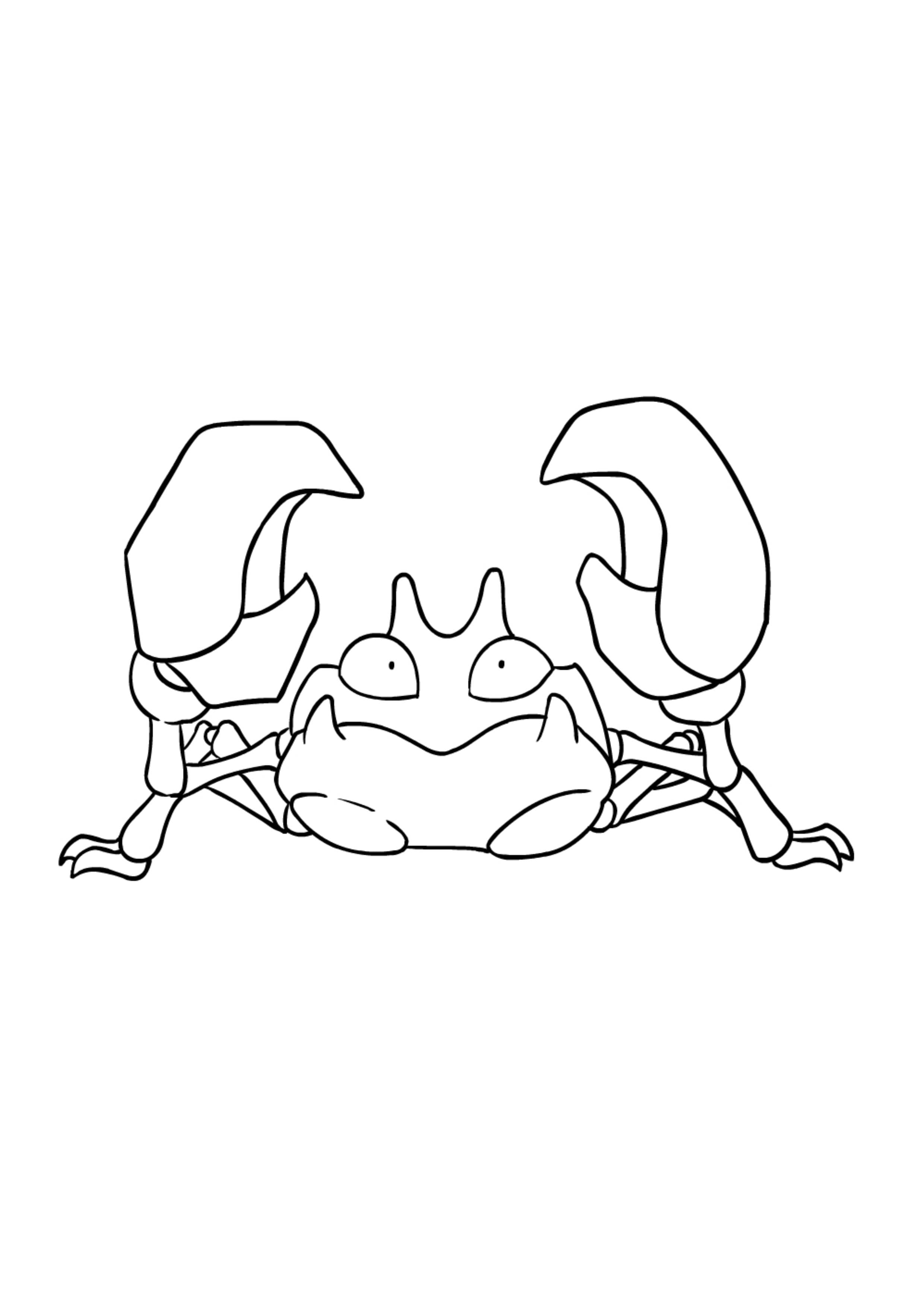 Coloriage Krabby (A4) à imprimer