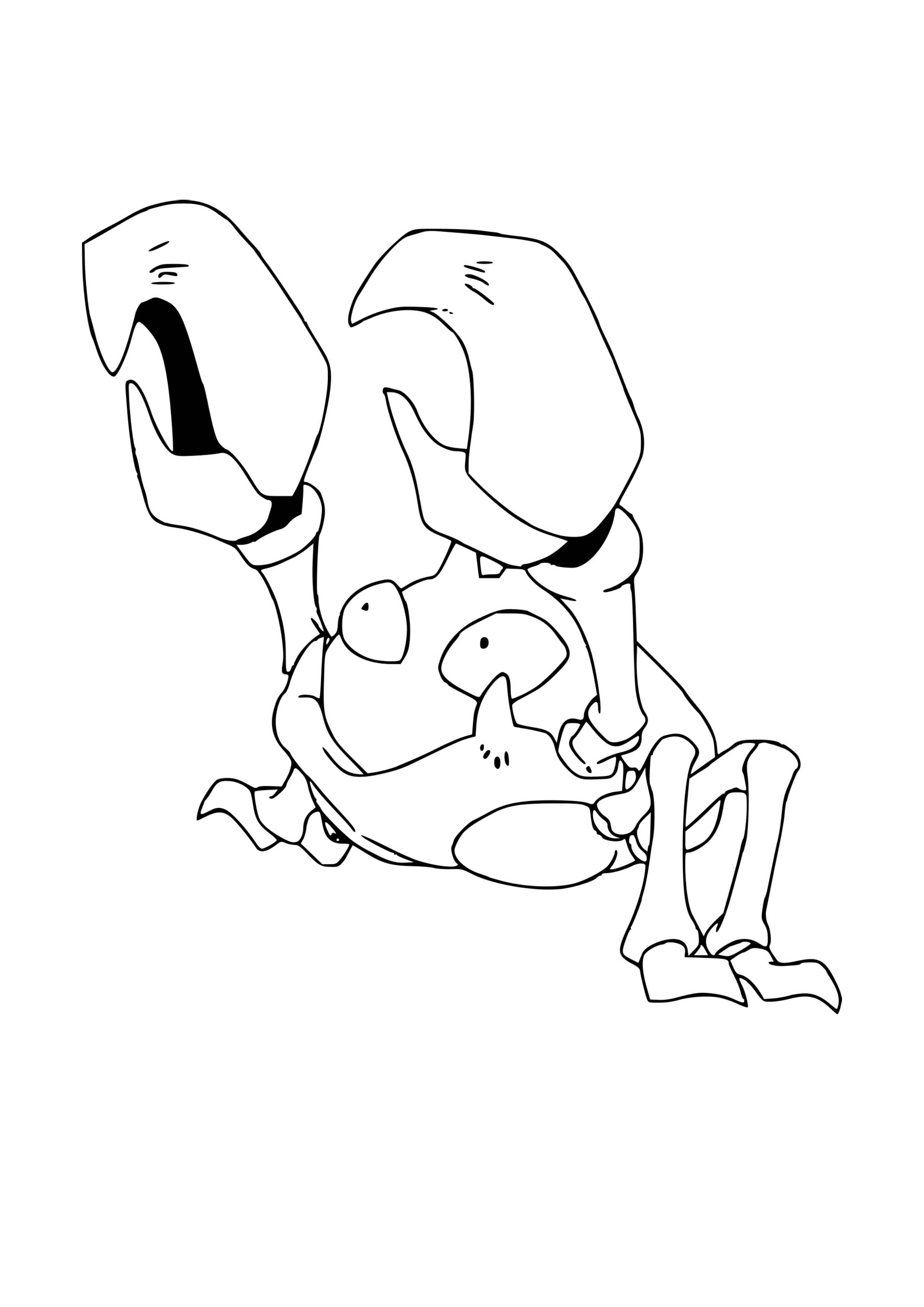 Coloriage Krabby (A4) à imprimer